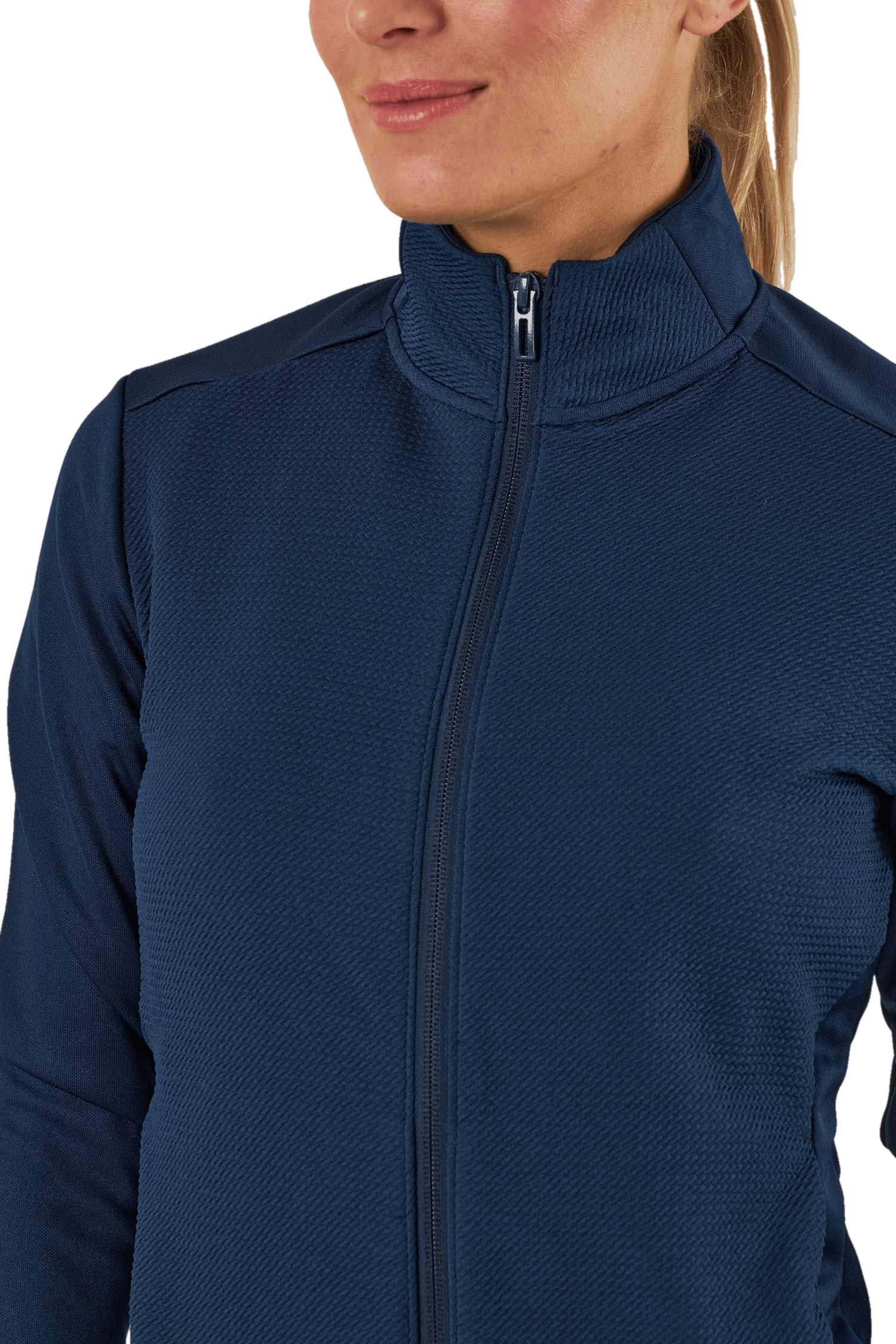 Textured Full-Zip Jacket Collegiate Navy - Bild 4