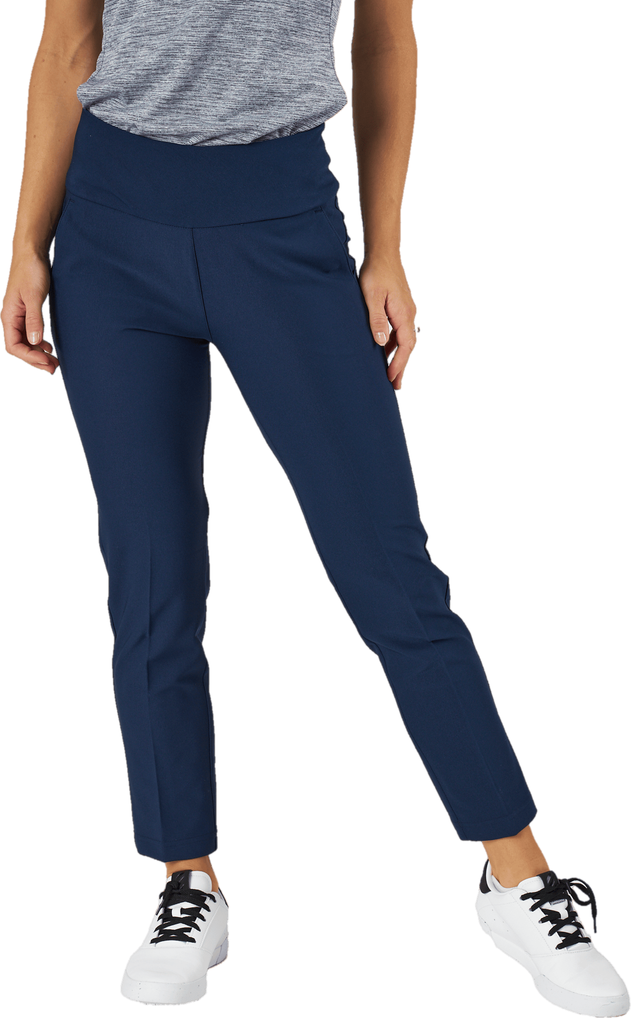 Pull-On Ankle Trousers Collegiate Navy, Female, Odzież, Spodnie, Golf, Niebieski, L