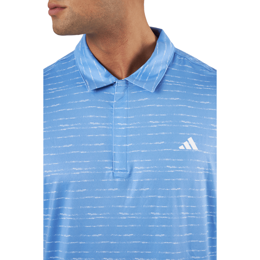 Stripe Zip Golf Polo Shirt Blufus/White - Bild 4