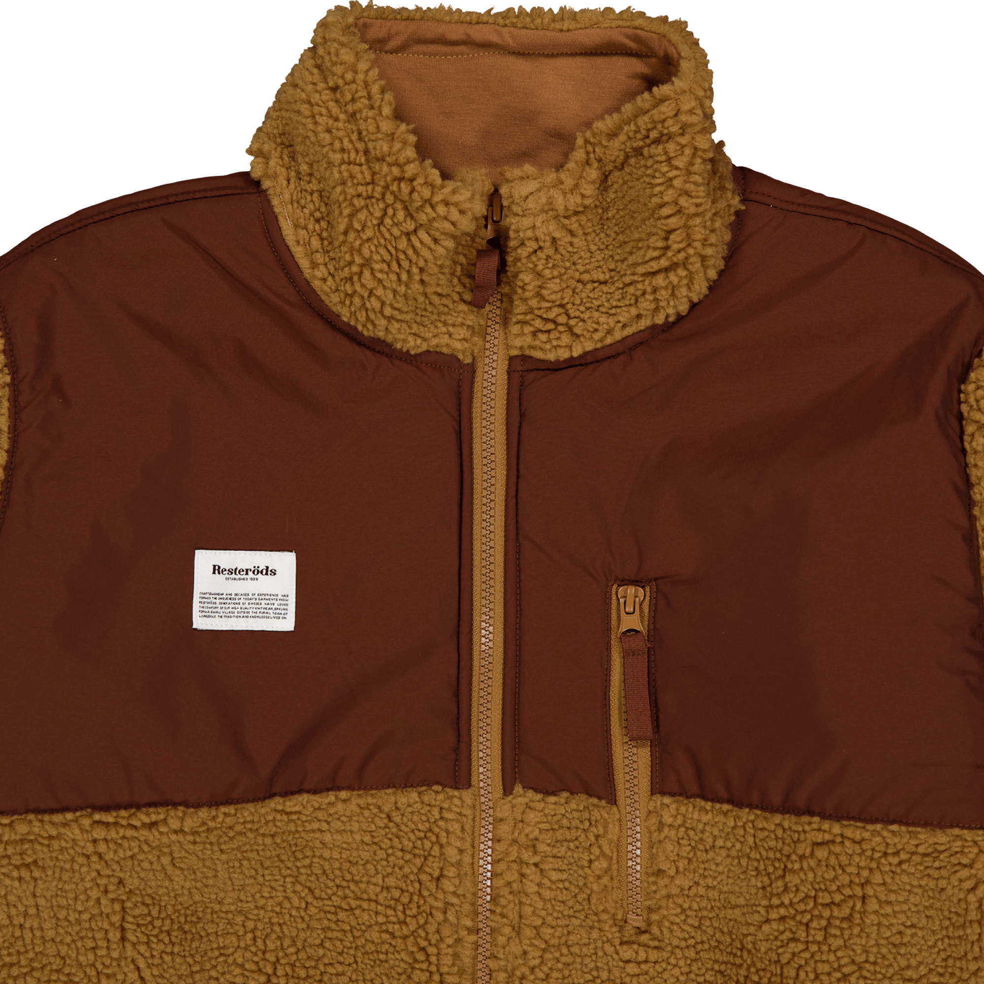 Panel Zip Fleece 4075 Camel - Bild 3