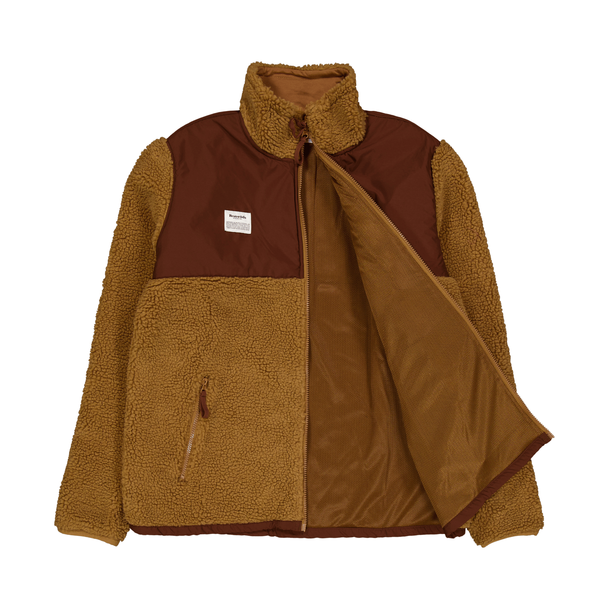Panel Zip Fleece 4075 Camel - Bild 4