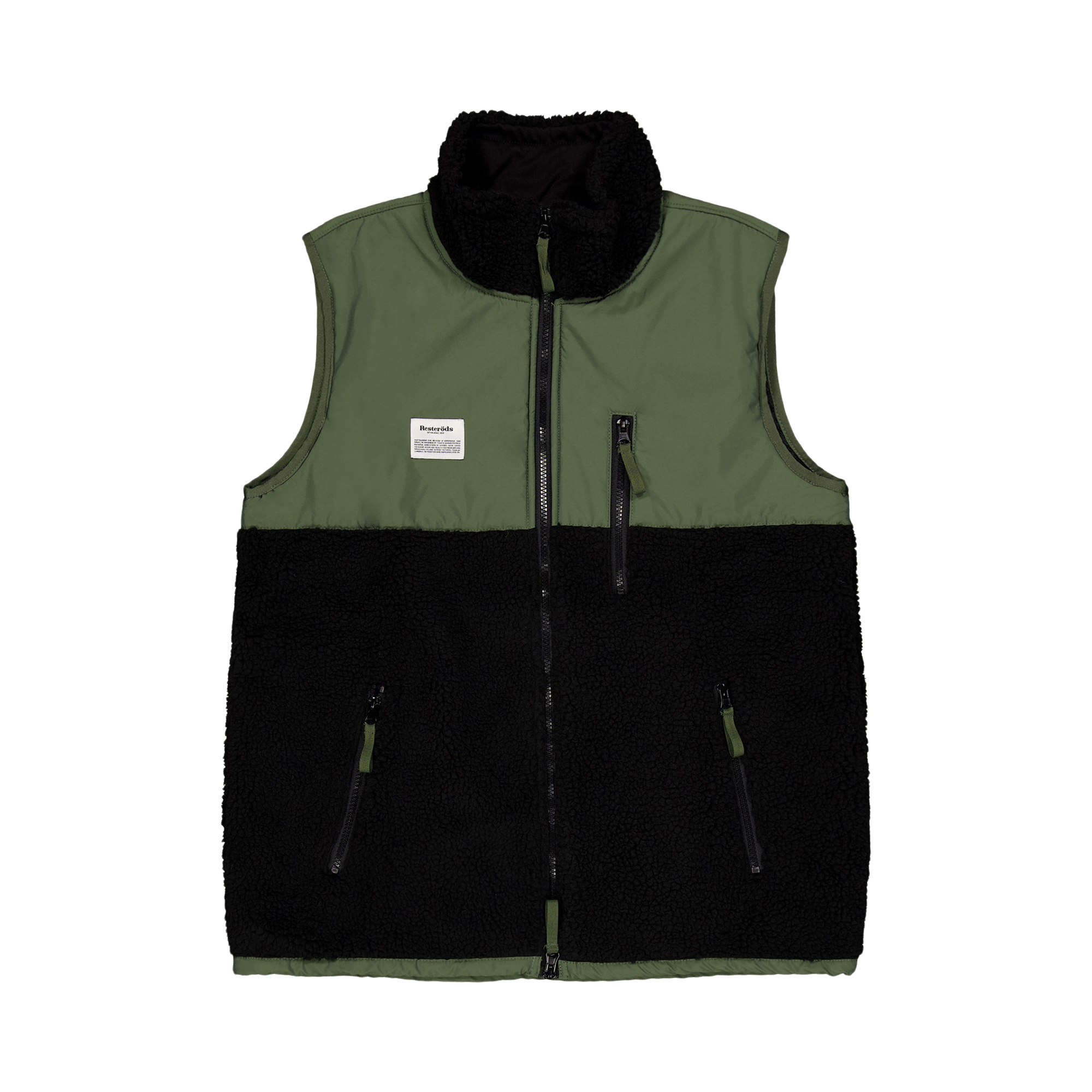 Panel Fleece Vest Zip 990
