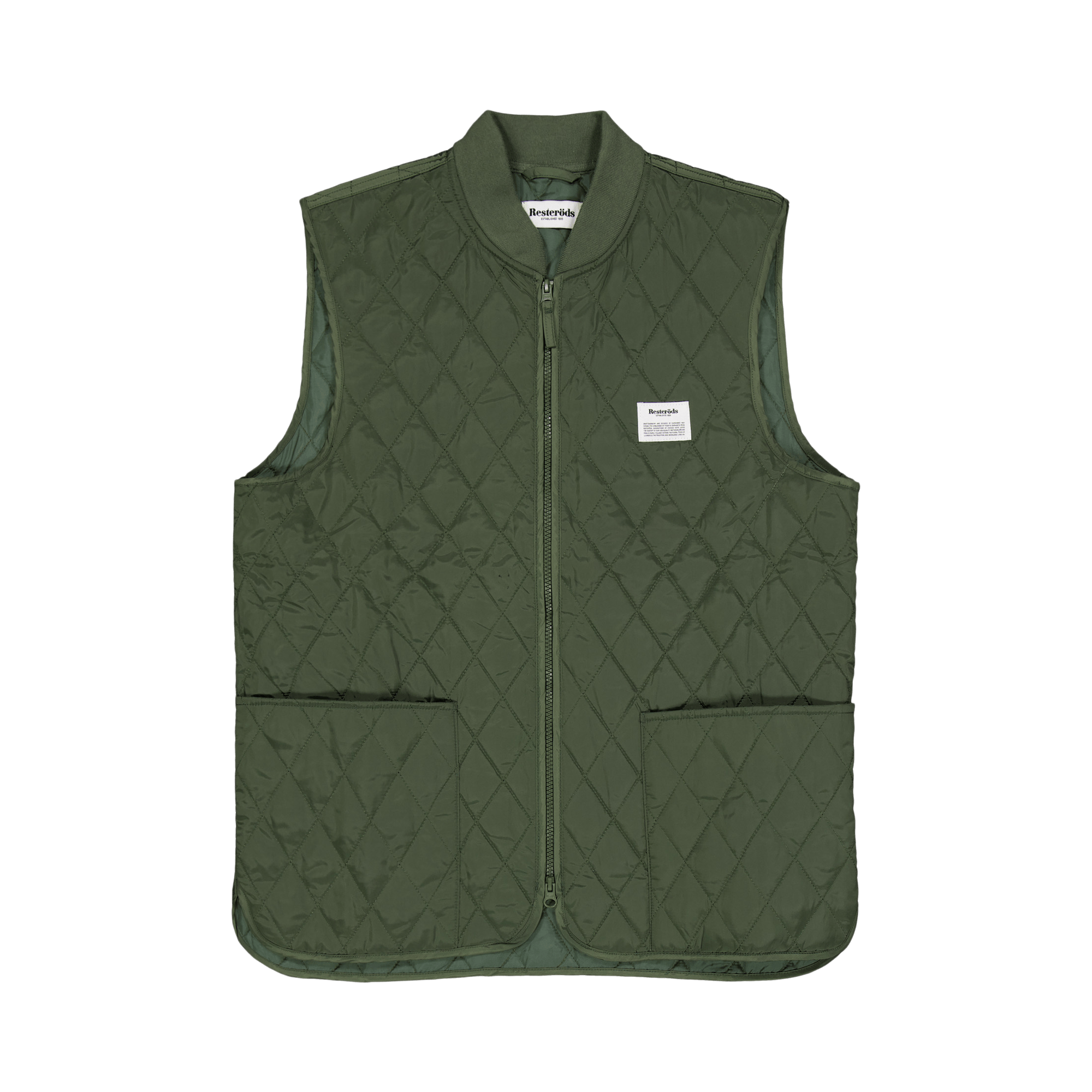 Quilted Zip Vest 90 Army