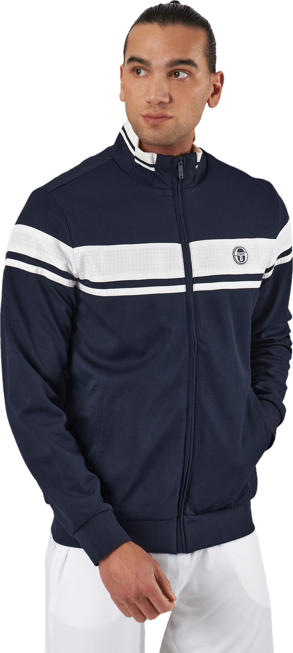 Track Jacket Young Line Night Sky/blanc De Blanc, Male, Apparels, jackets, Padel, Blue, XXL