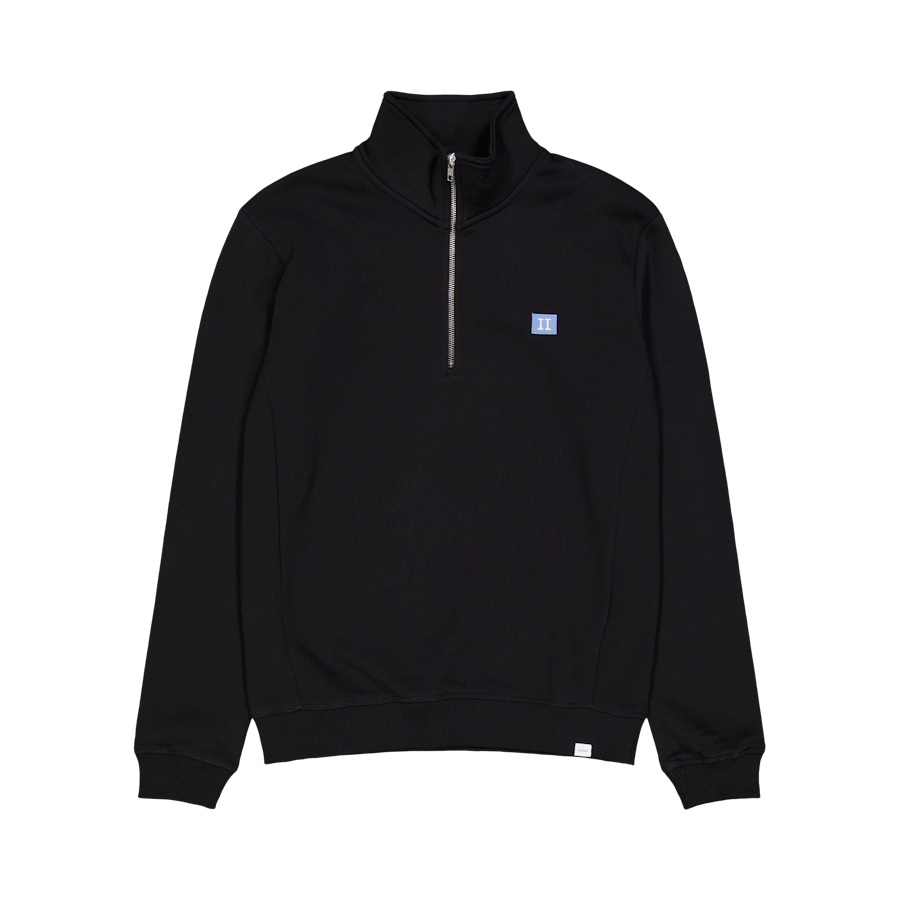 Les Deux Piece Half-zip Sweatshirt washed Denim