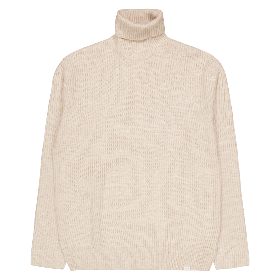 Les Deux Eddie Wool Rib Rollneck Knit Mélange
