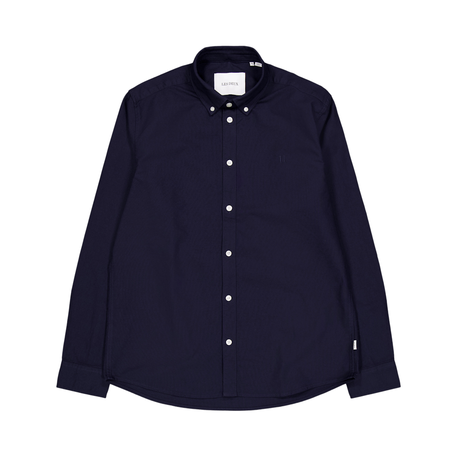 Les Deux Kristian Oxford Shirt Dark