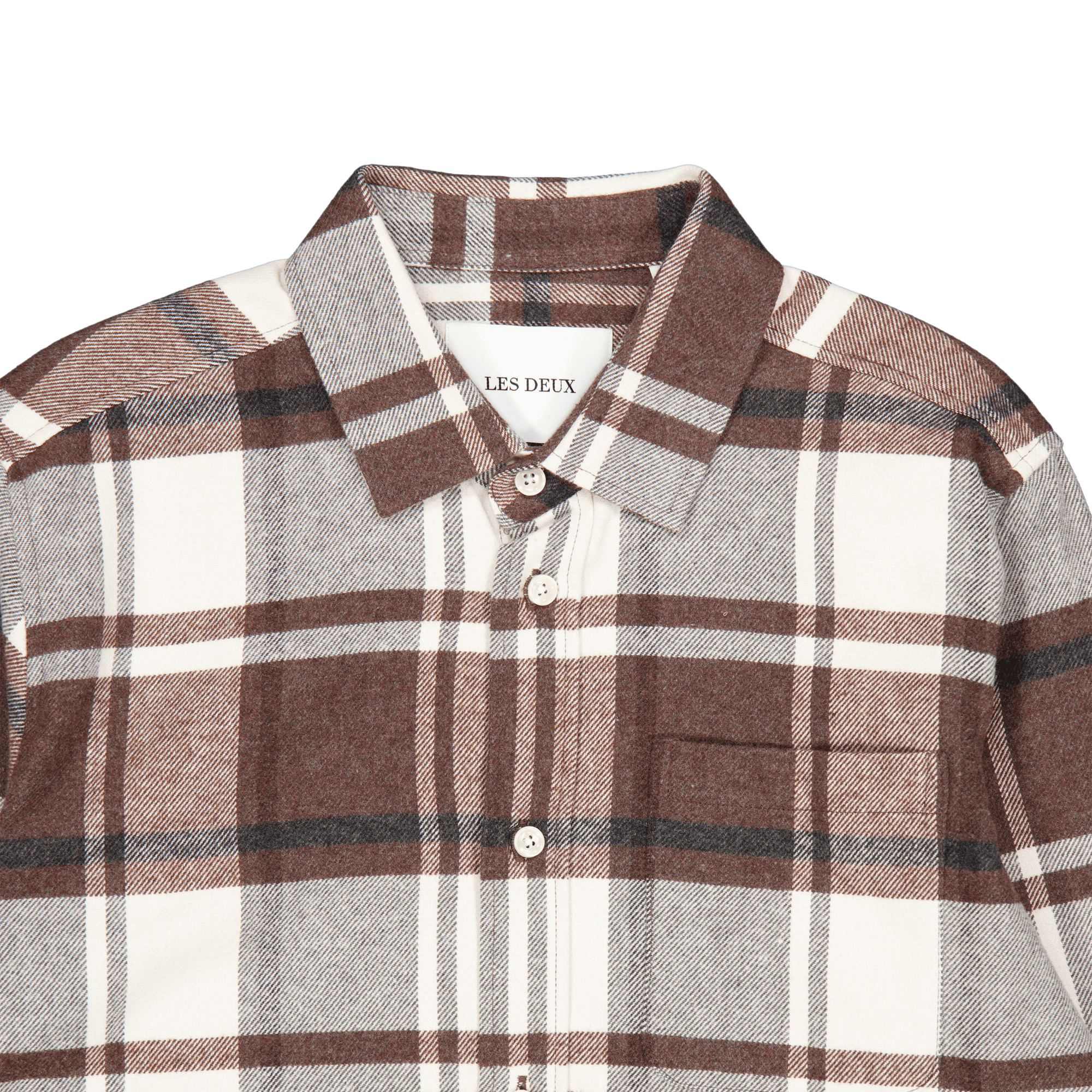 Les Deux Jeremy Flannel Shirt Dusty Teak - Bild 3