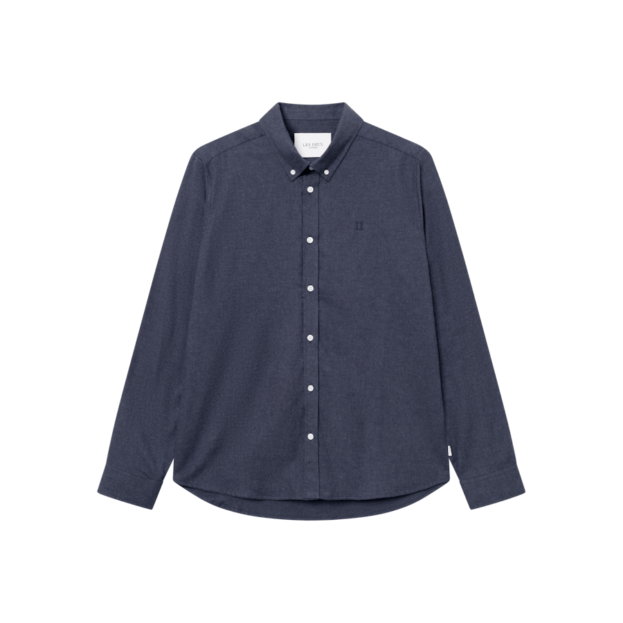 Les Deux Desert Reg Shirt Dark Mélange