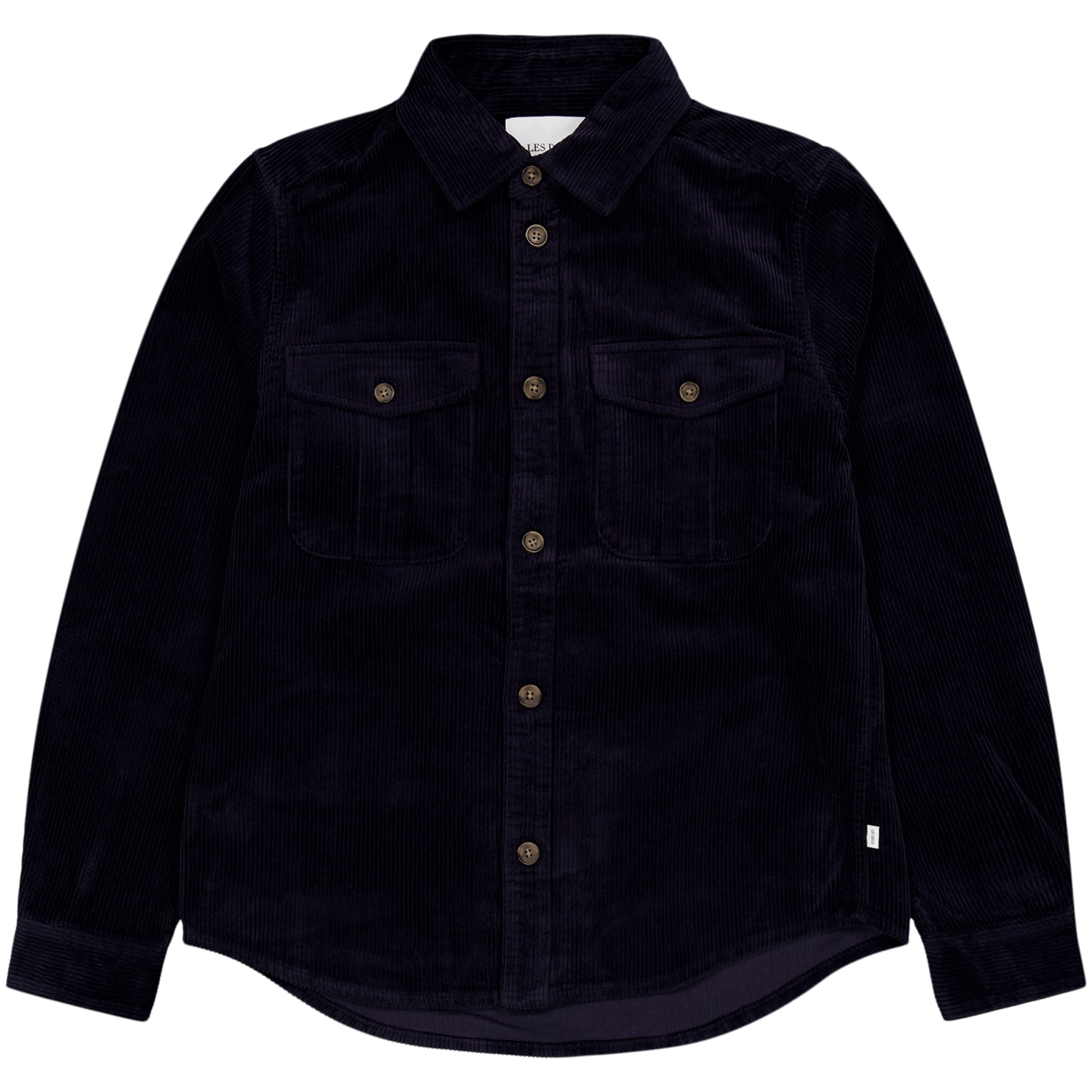 Les Deux Kody Heavy Corduroy Overshirt Dark