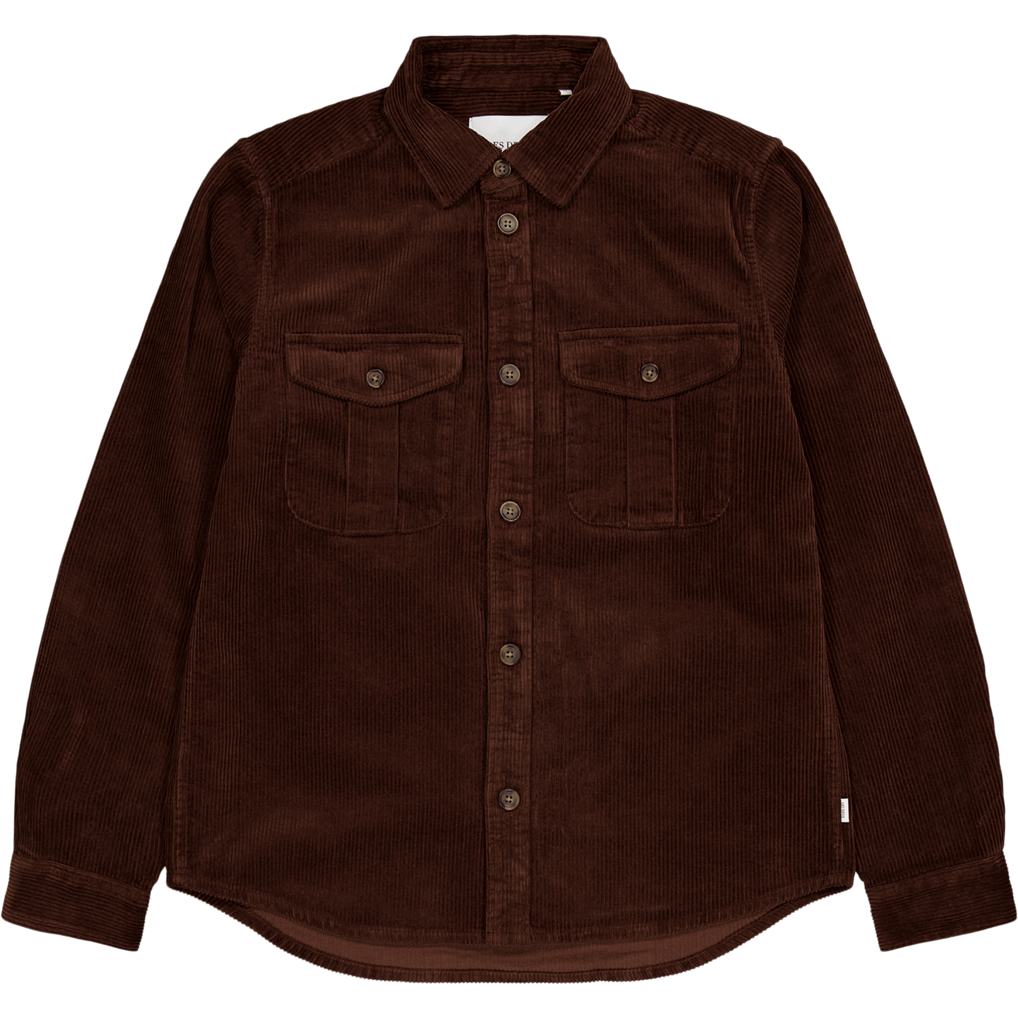 Les Deux Kody Heavy Corduroy Overshirt Ebony