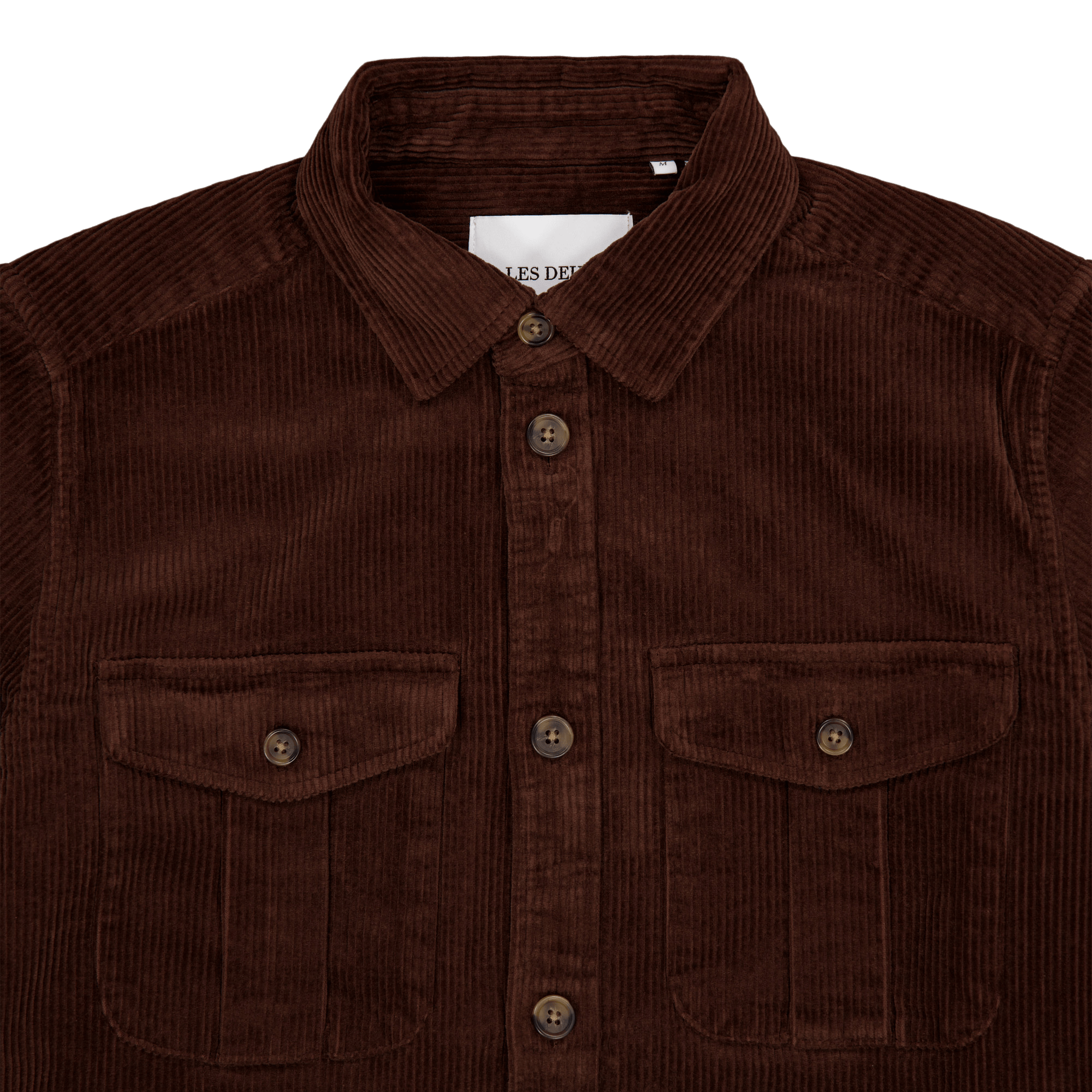 Les Deux Kody Heavy Corduroy Overshirt Ebony - Bild 3