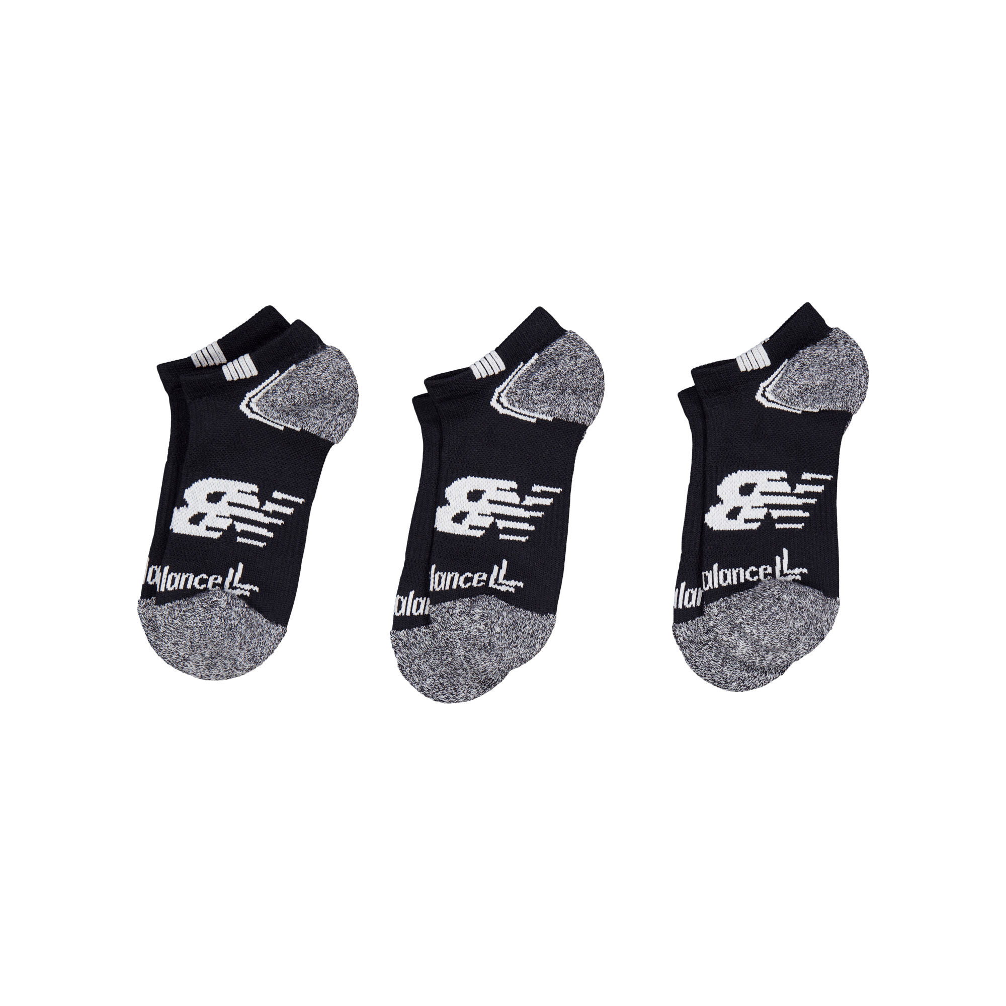 New Balance Unisex No Show Run Black,white