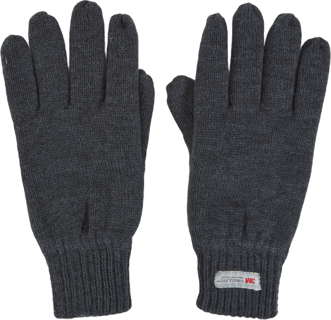 Figaro Gloves Grey Melange, Male, Kläder, hattar och kepsar, Grå, 11