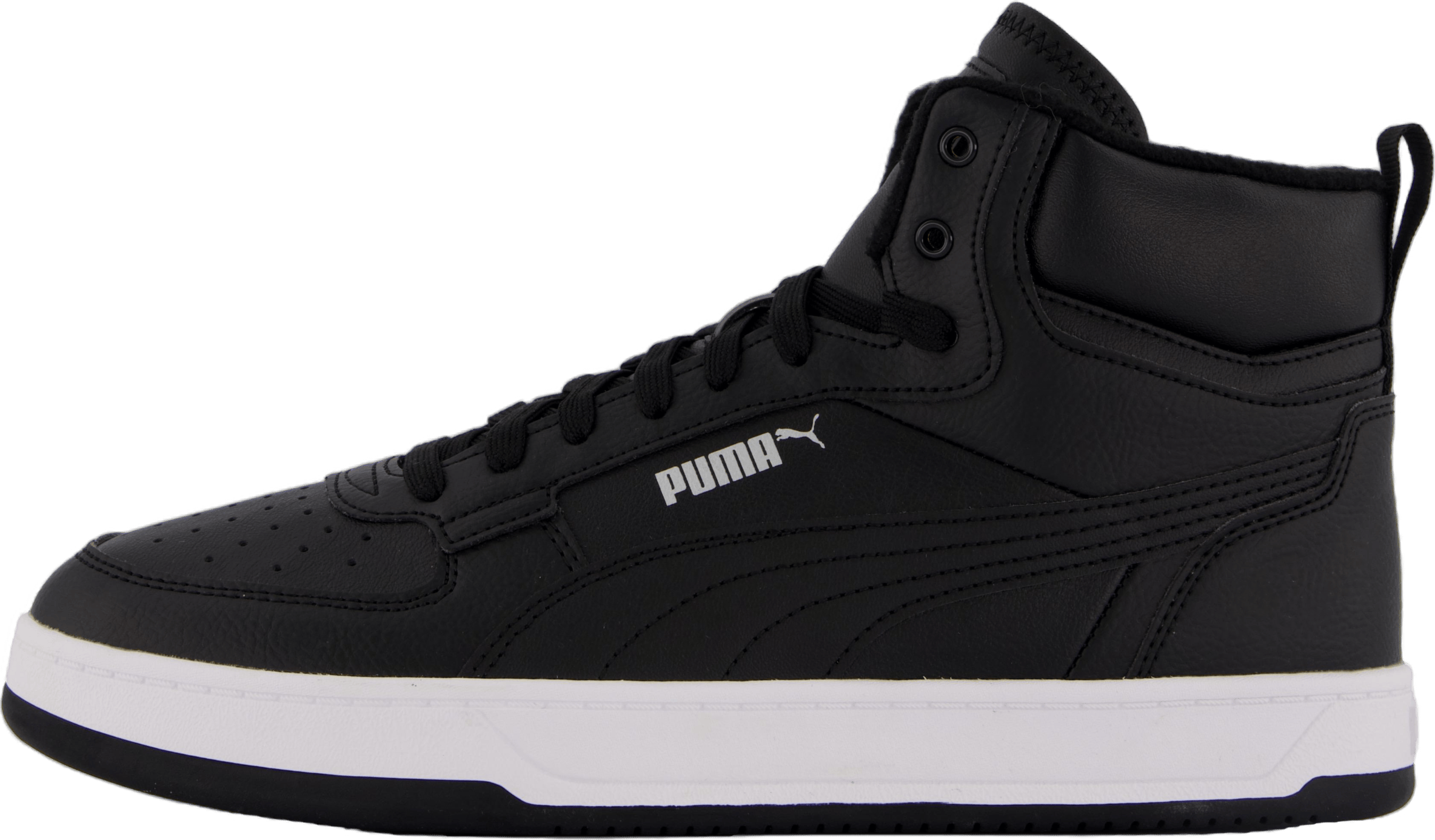 Puma Caven 2.0 Mid Wtr Puma Black-puma Silver-puma Wh, Unisex, Shoes, Trainers, high-top sneakers, Black, EU 38