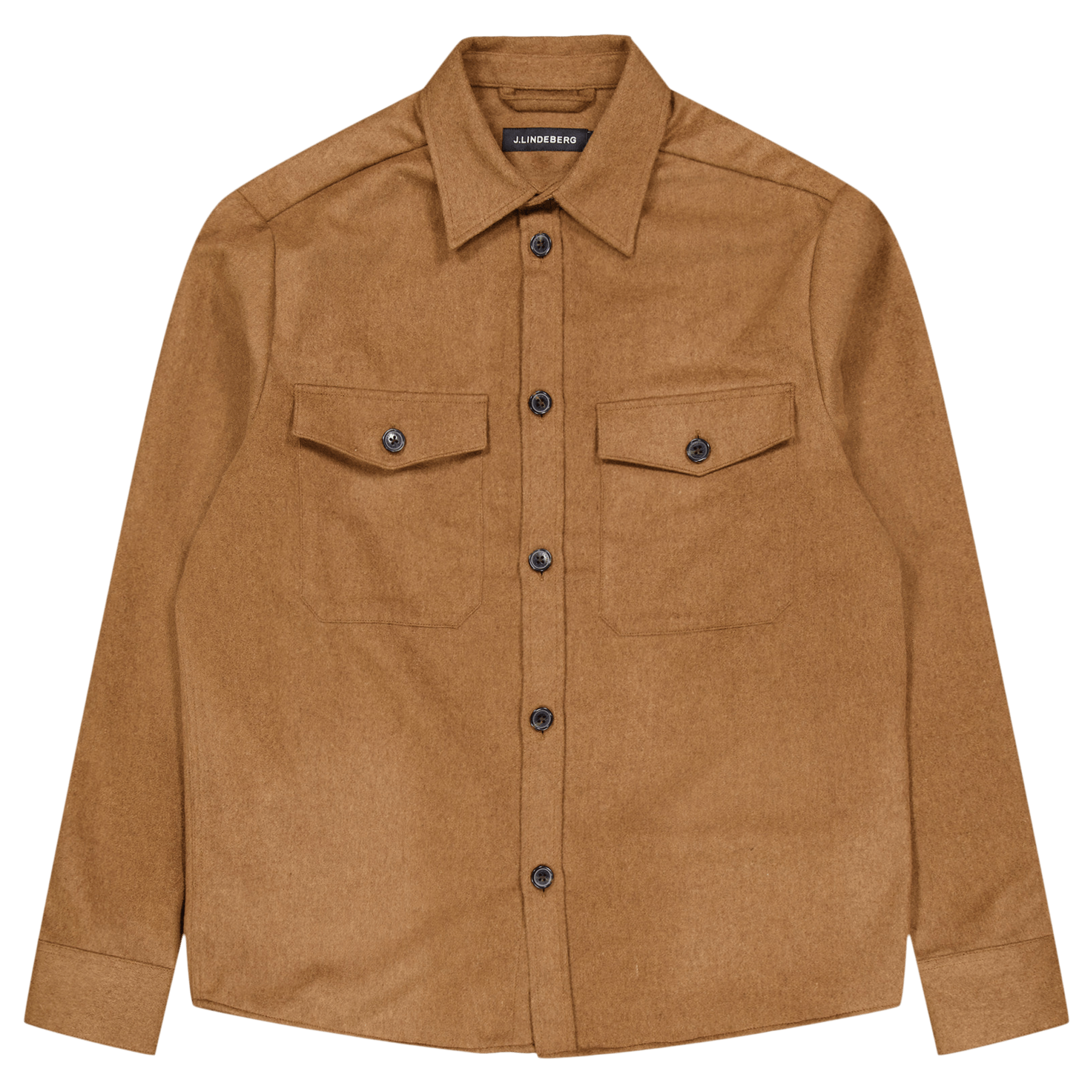 J.Lindeberg Flat Wool Overshirt E144 Chipmunk