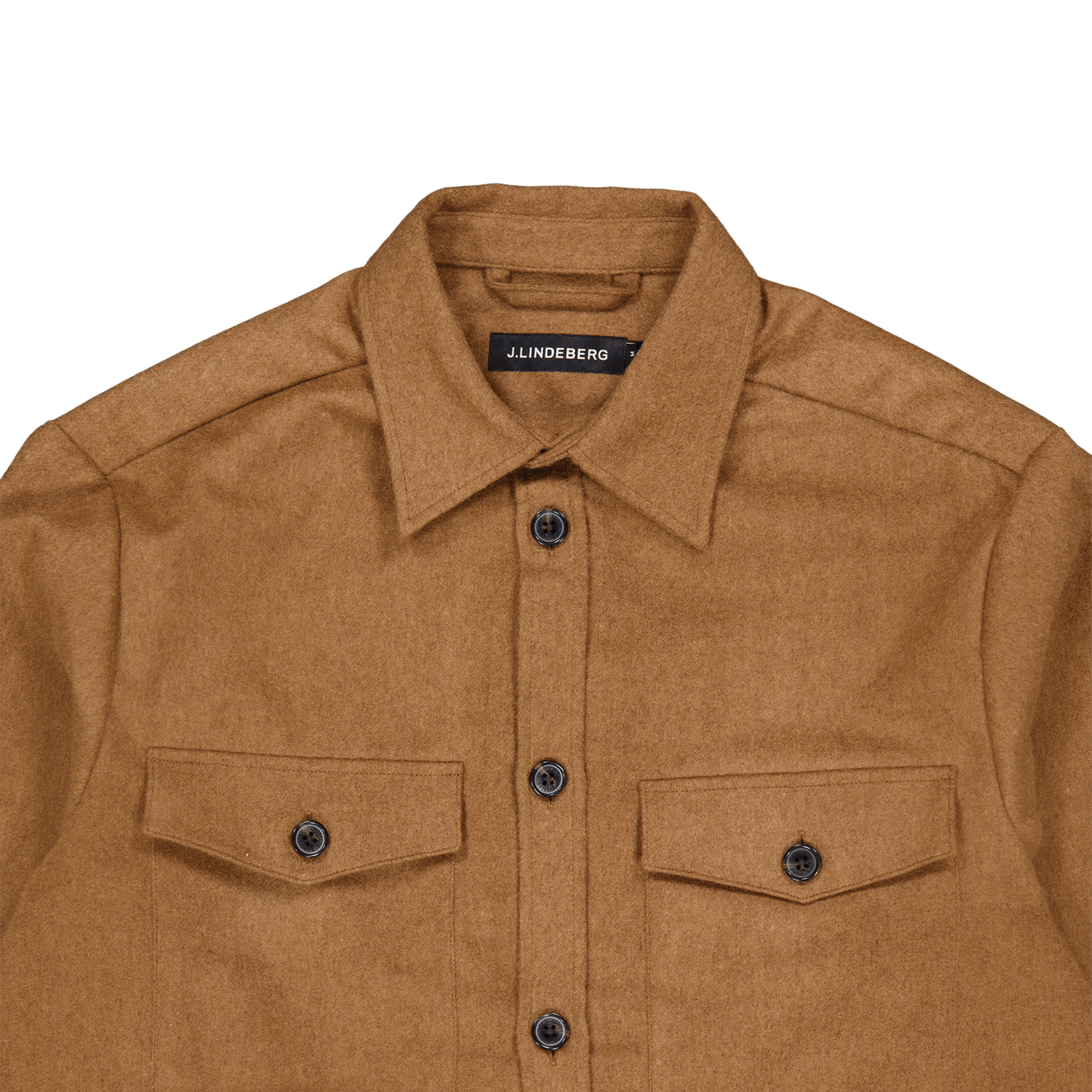 J.Lindeberg Flat Wool Overshirt E144 Chipmunk - Bild 3
