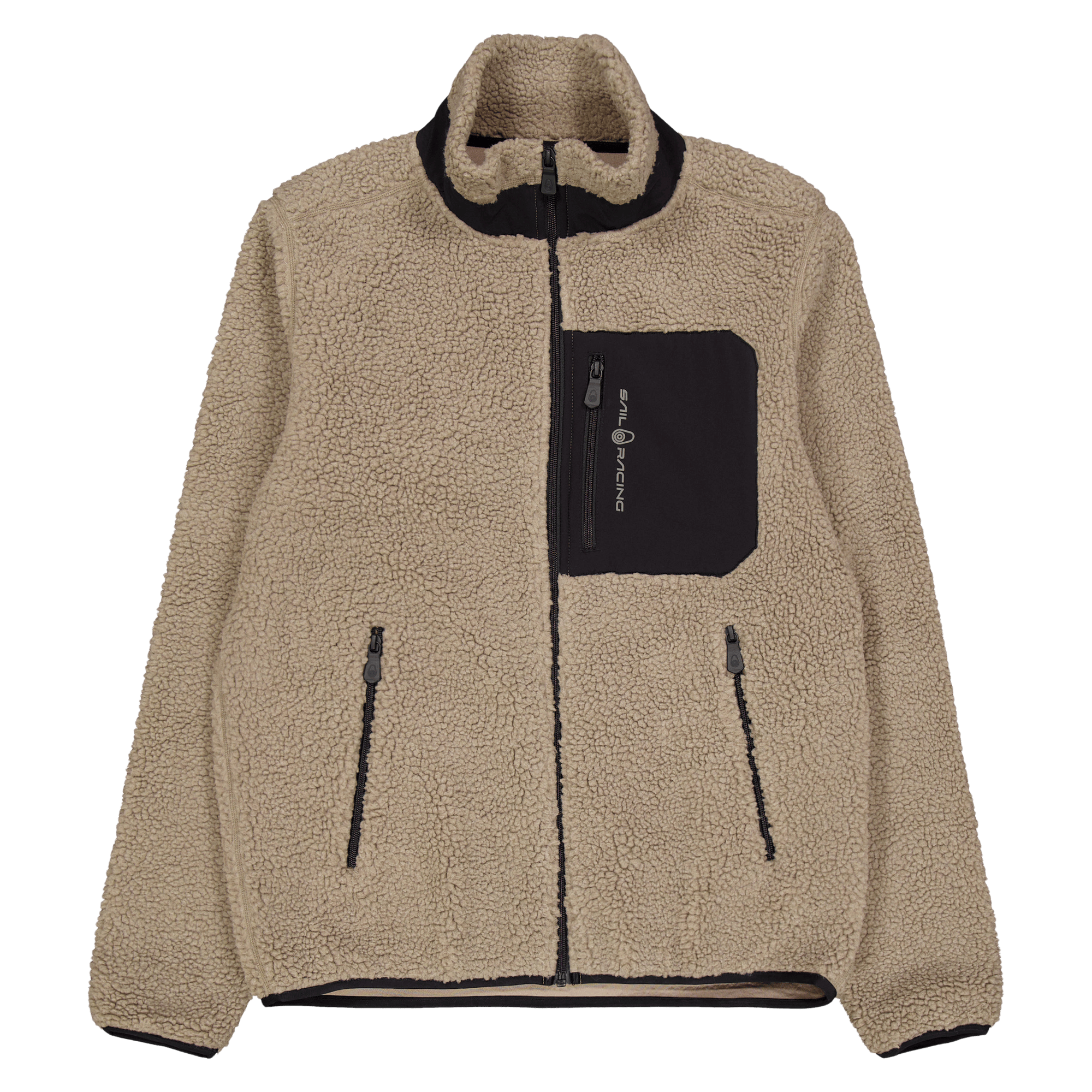 Bowman Pile Zip Jacket 230, Male, Abbigliamento, felpe con cappuccio e felpe, Beige, M