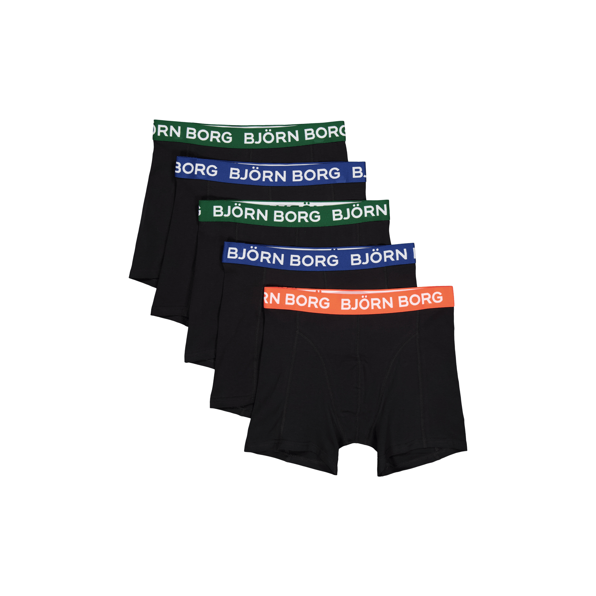 Cotton Stretch Boxer 5p Multipack 4, Male, Apparels, Underwear, Black, XL