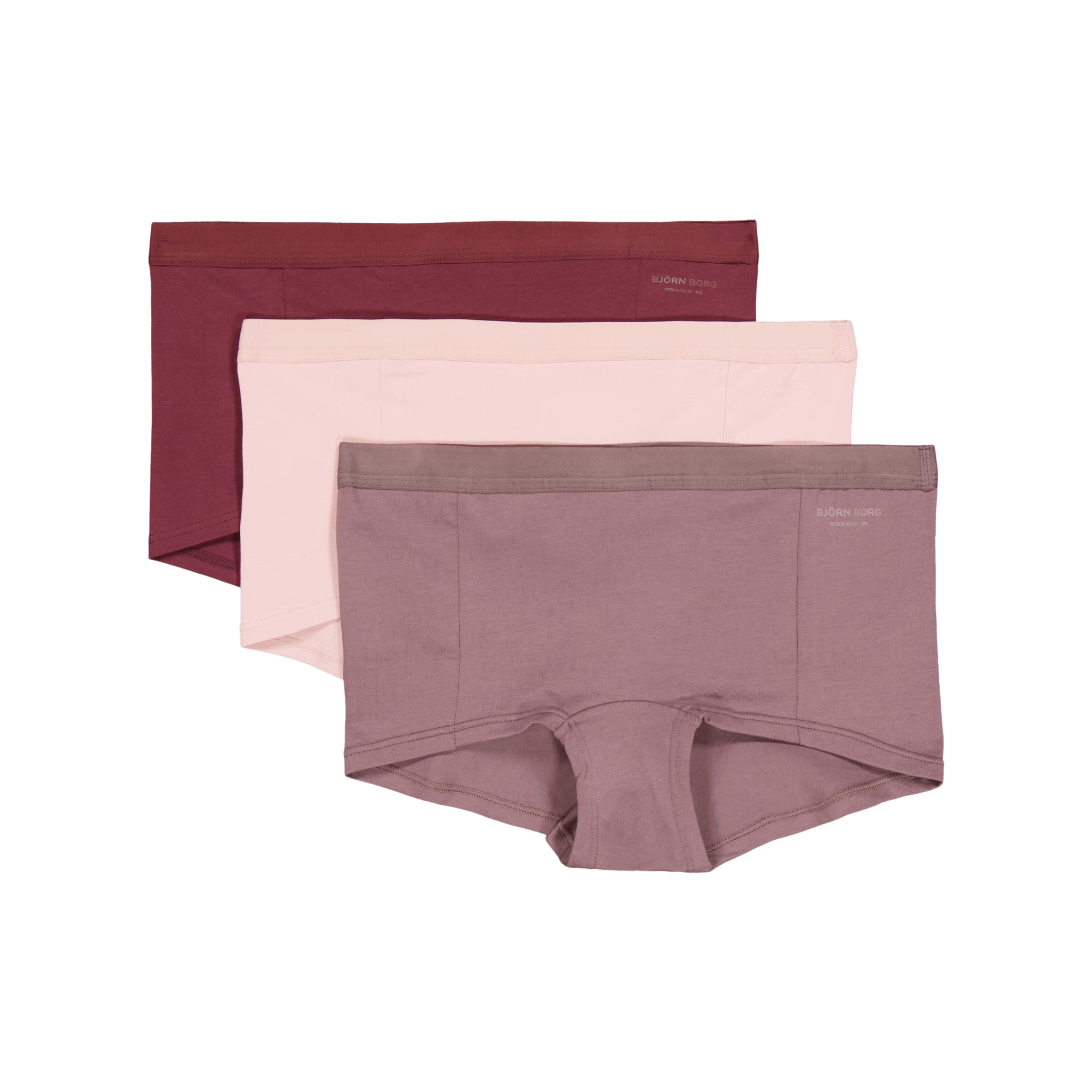 Core Minishorts 3p Multipack 2, Female, Apparels, Underwear, Purple, XL