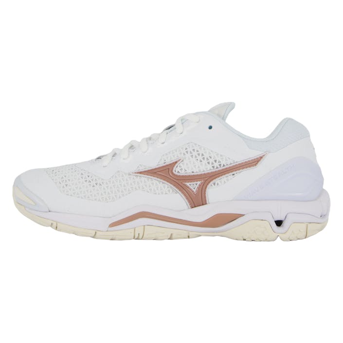 Wave Stealth V W White/rose/snow White, Female, Shoes, Training shoes, Floorball, White, UK 8