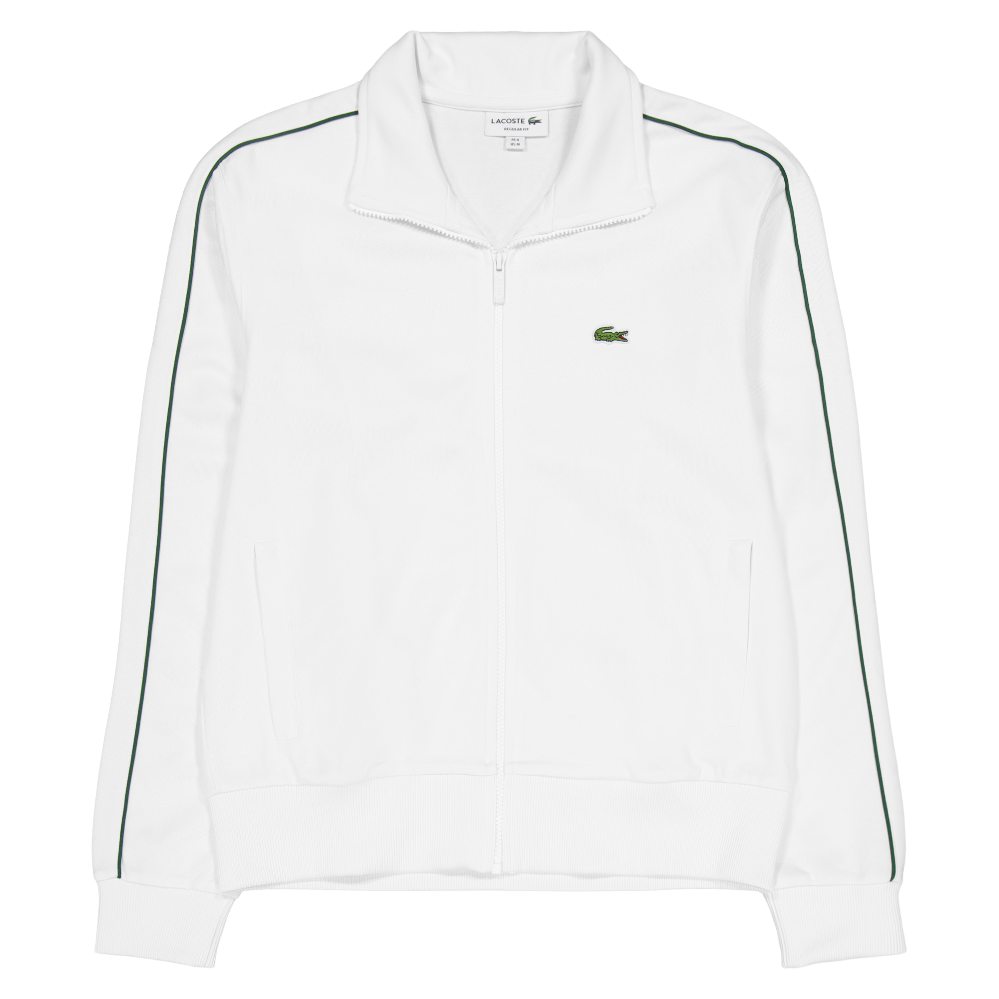 Lacoste Full Zip Sweater 70v Flour, Male, Abbigliamento, felpe con cappuccio e felpe, Bianca, M