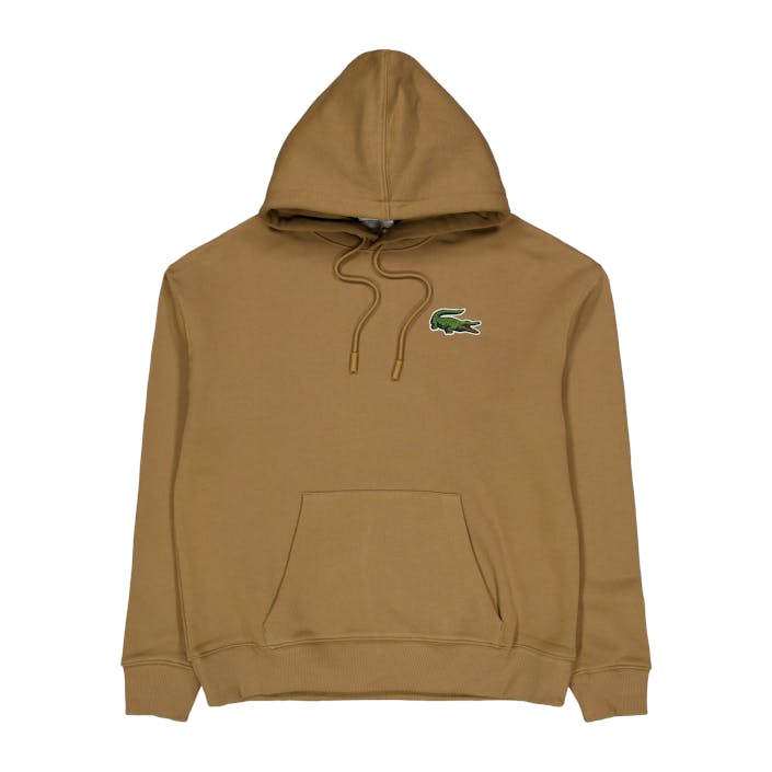Lacoste Core Original Hoodie Six Cookie, Male, Kleding, hoodies en sweatshirts, Beige, M