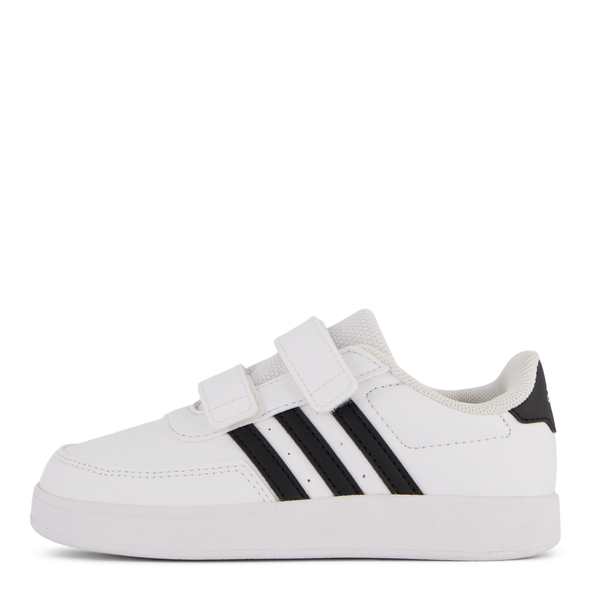 Breaknet Lifestyle Court Two-Strap Hook-and-Loop Shoes Cloud White / Core Black / Core Black, Unisex, Scarpe, Sneakers, Sneakers, Bianca, EU 25