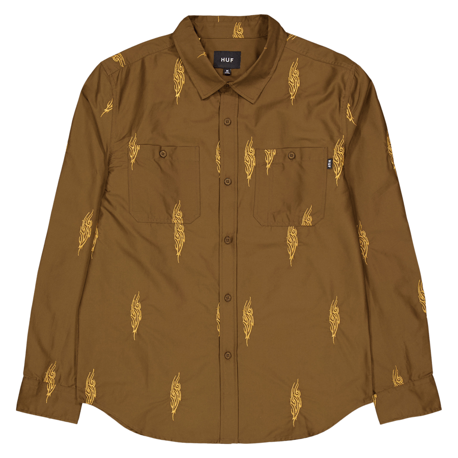 Larkin Embroidered Work Shirt Bison