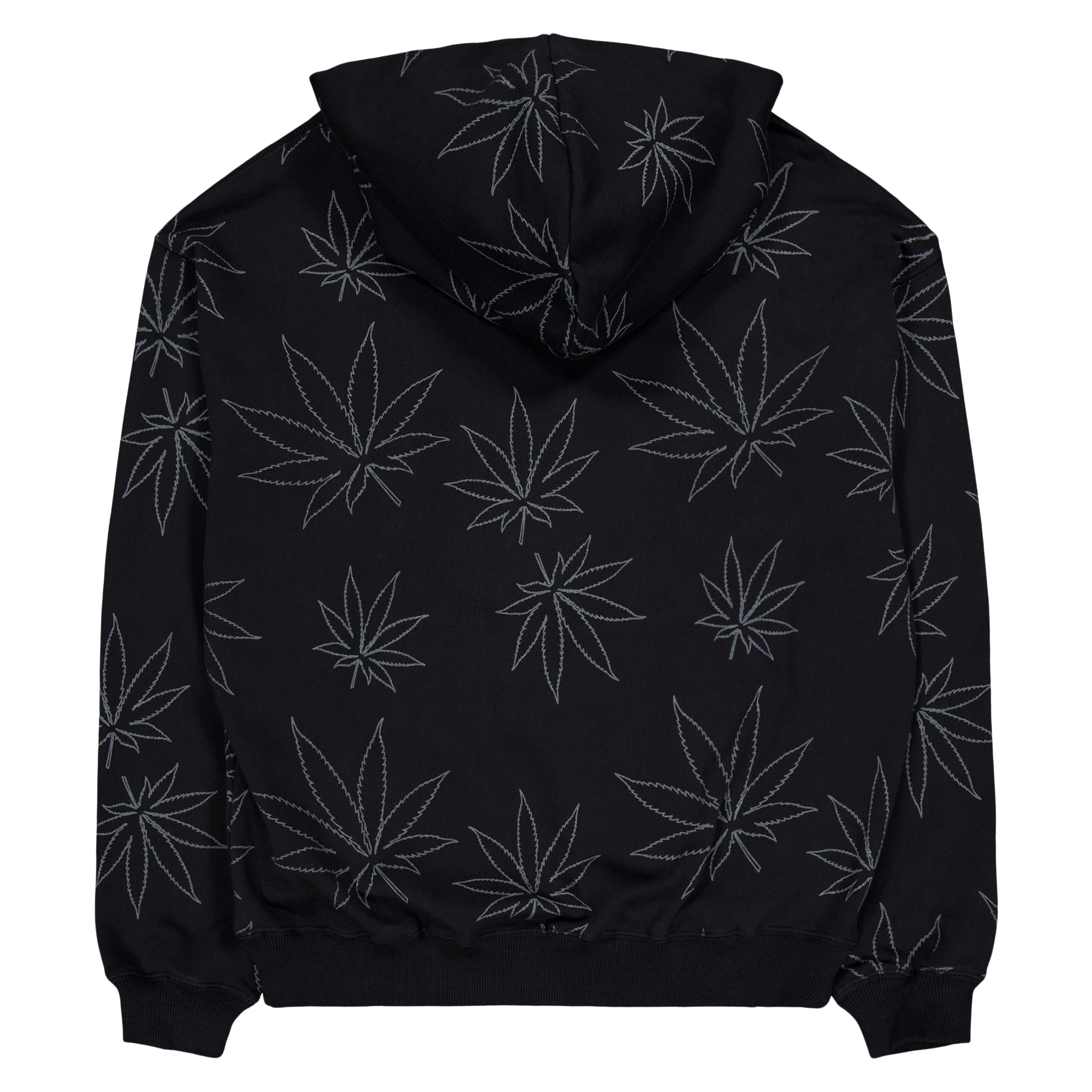 Plantlife Fleece Hoodie Black - Bild 2