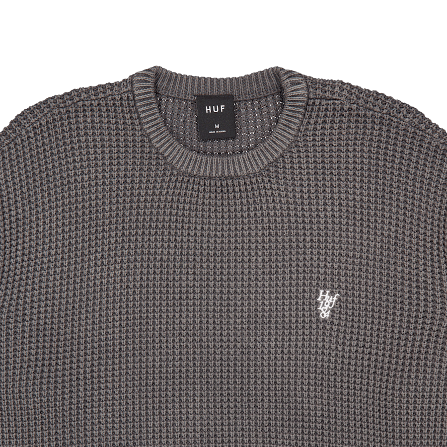 Filmore Waffle Knit Sweater Black - Bild 3