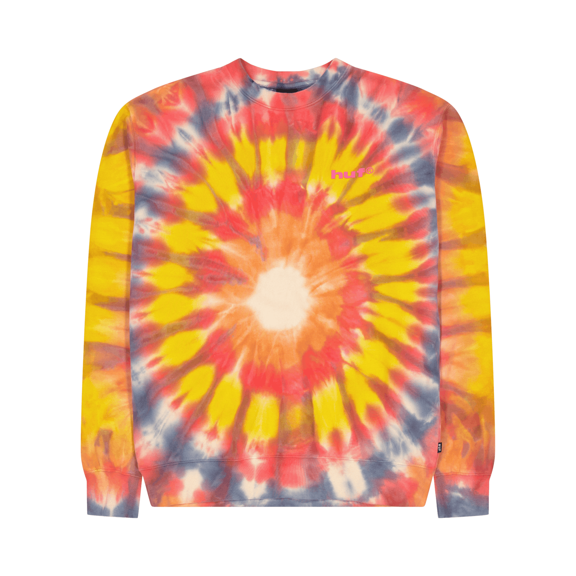 Dye Guy Crewneck Orange, Unisex, Kleding, hoodies en sweatshirts, Multi kleur, S