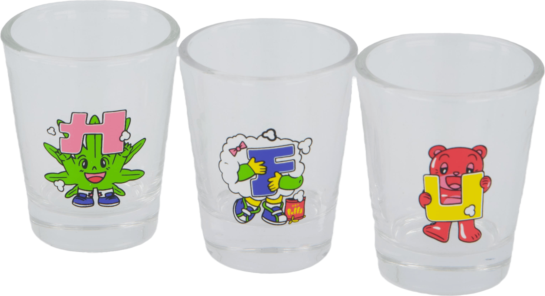Huf Kawaii Buddies Shot Glass  Multi
