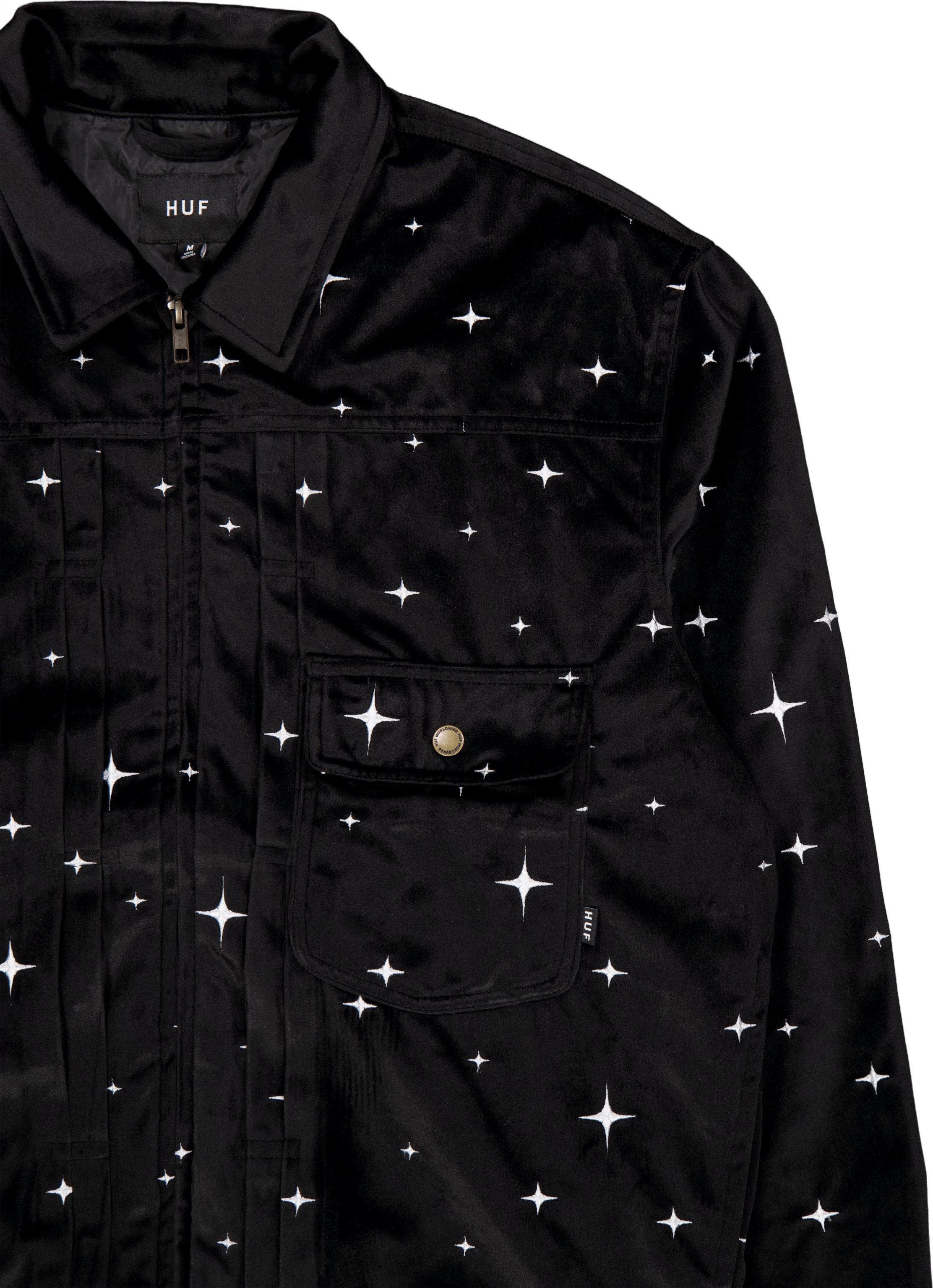 Galaxy Velvet Trucker Jacket Black - Bild 3