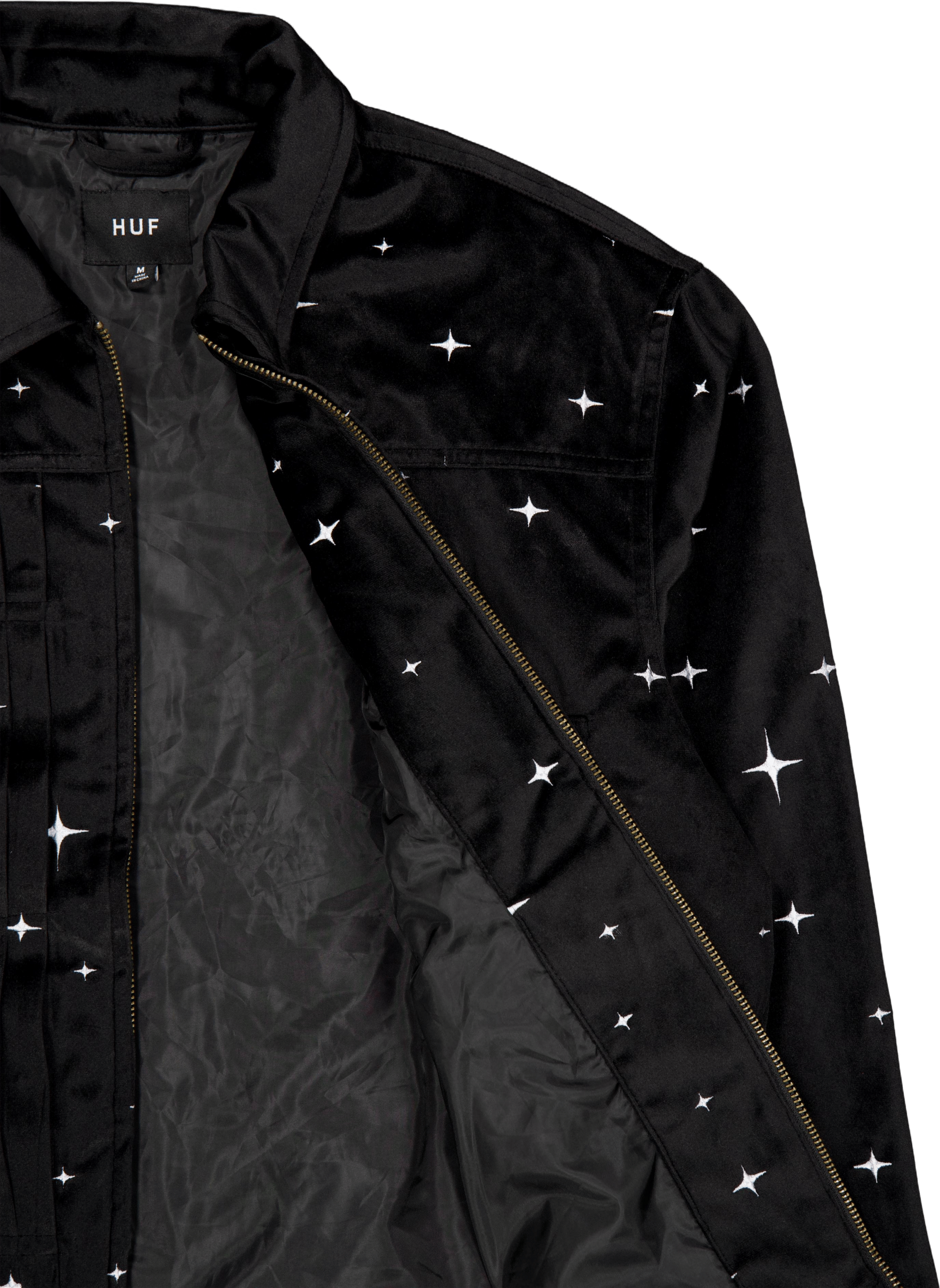 Galaxy Velvet Trucker Jacket Black - Bild 4