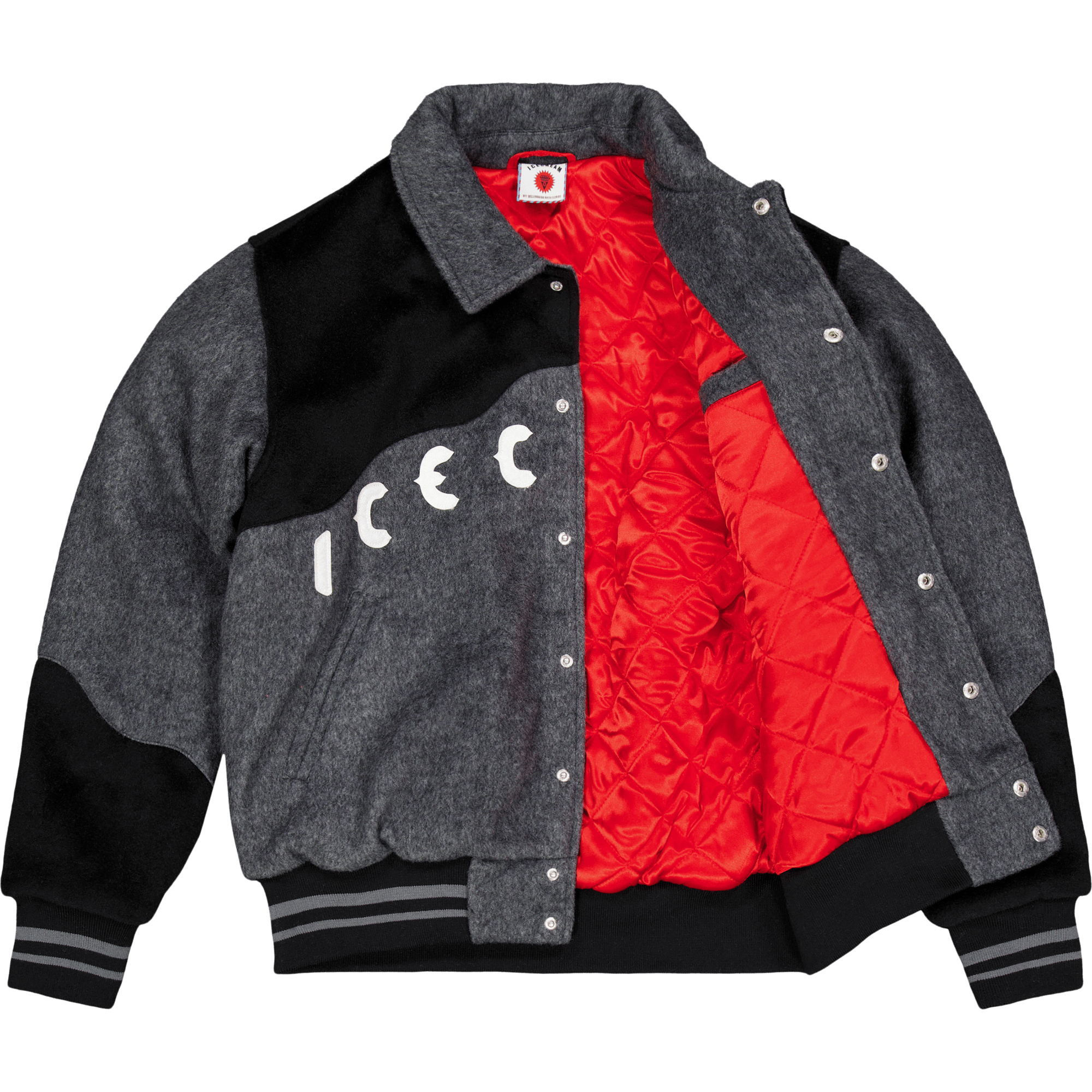 Western Varsity Jacket Grey - Bild 3