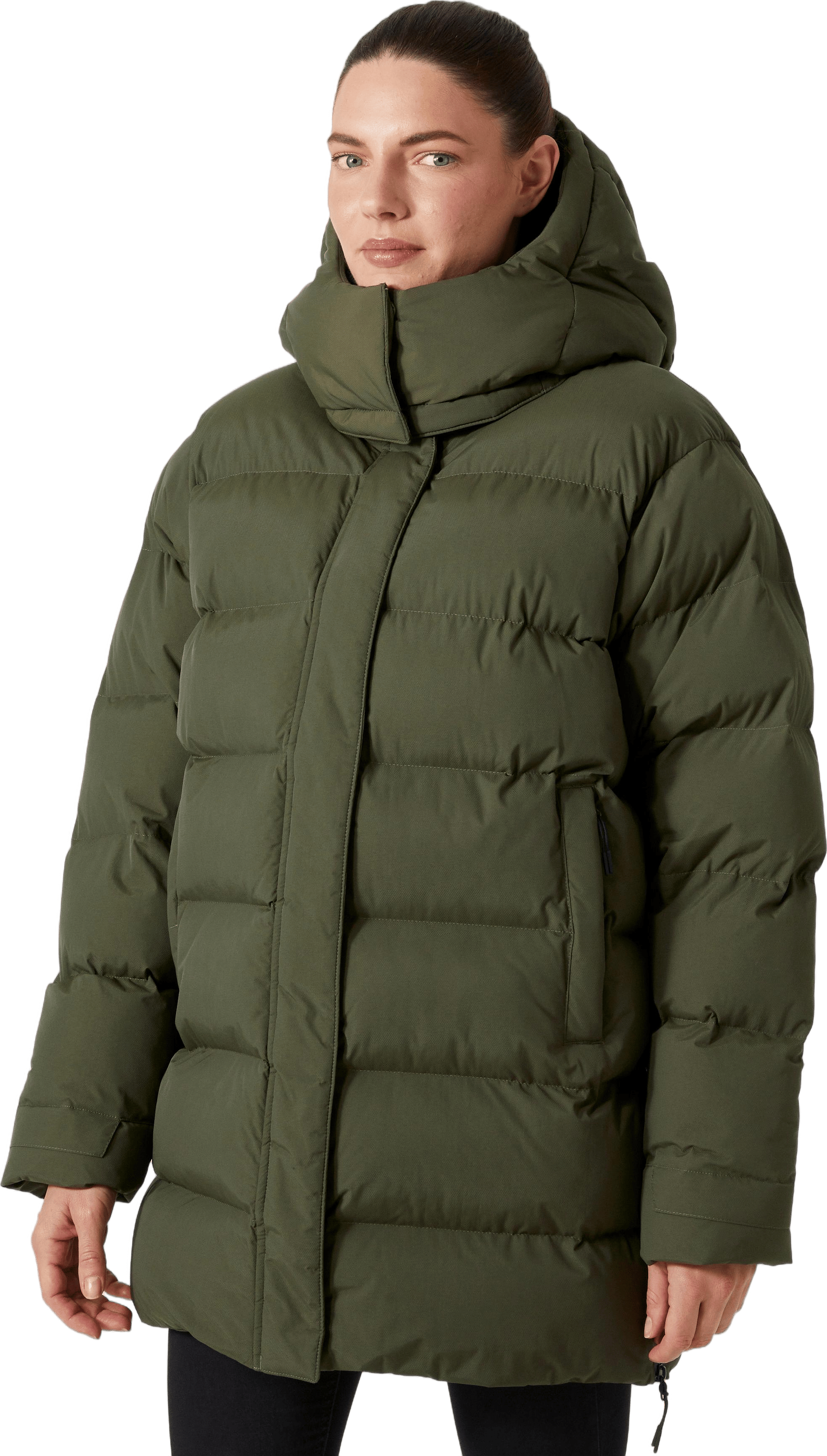 Aspire Puffy Parka Utility Green, Female, Kläder, jackor, Grön, XL