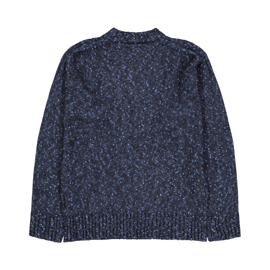 Rasmus Relaxed Tweed V-neck Sw Light Stone Blue - Bild 2