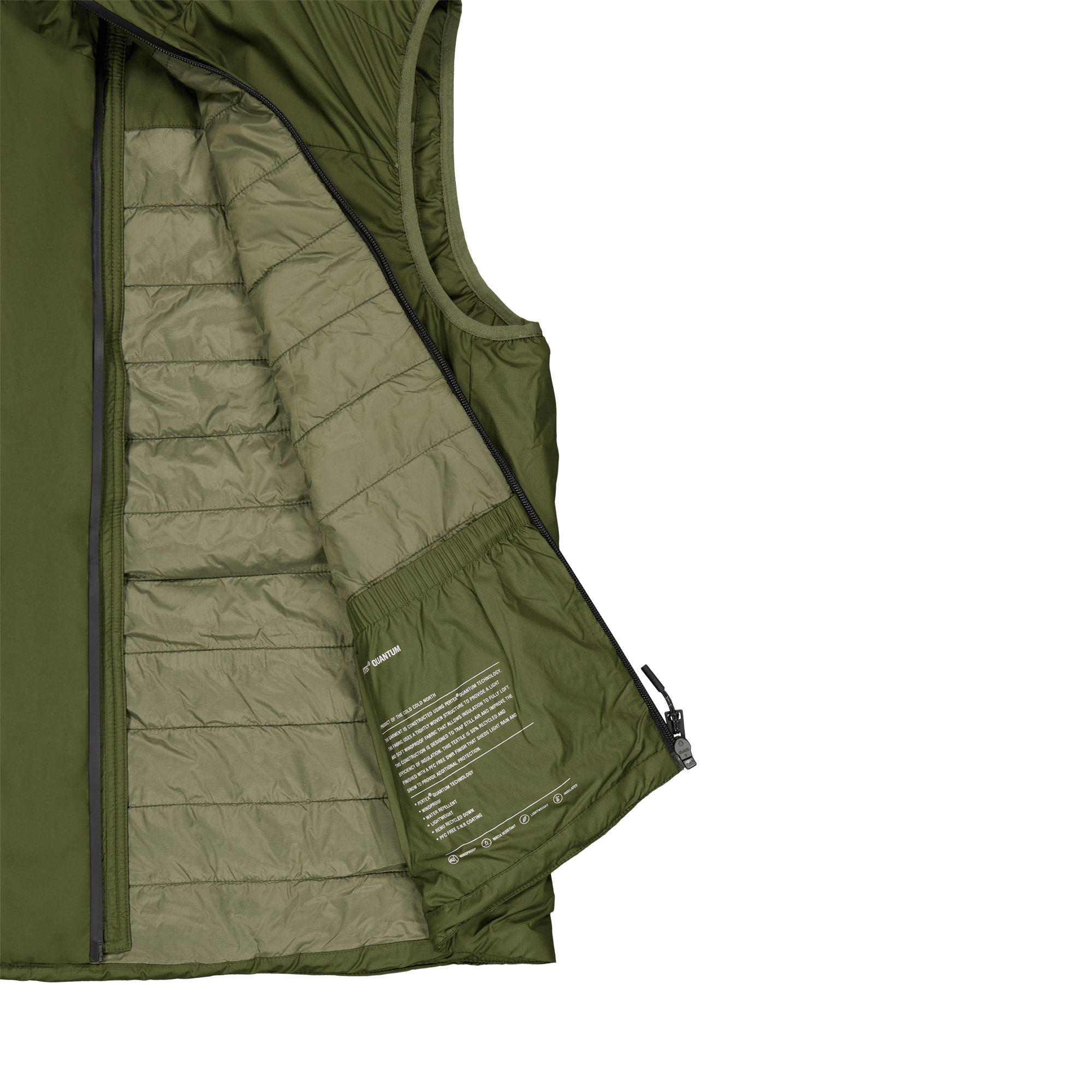 Arktisk Pertex Quantum Midlaye Army Green - Bild 4