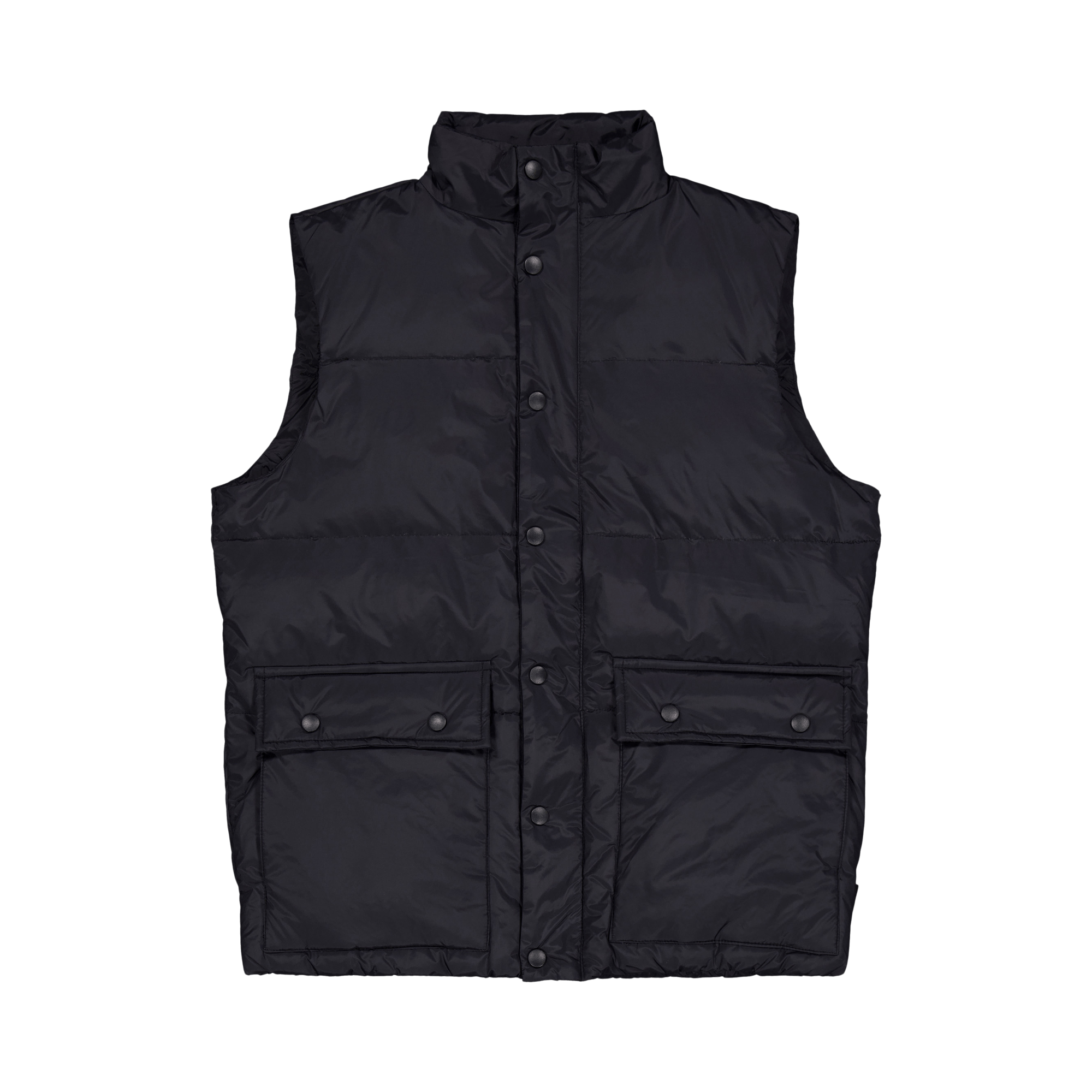 Down Vest Black, Male, Apparels, jackets, Black, XL