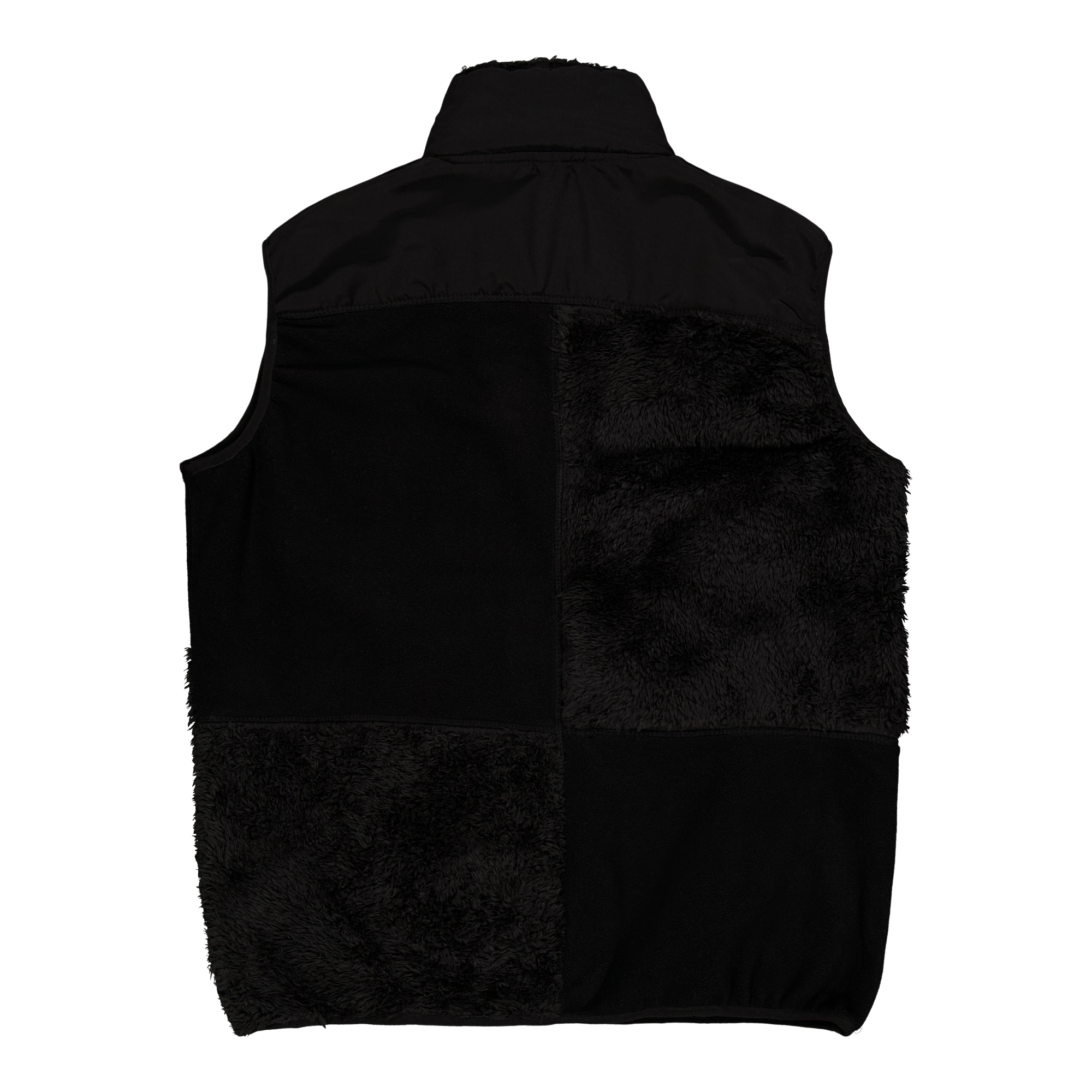 Patchwork Fleece Vest Black - Bild 2