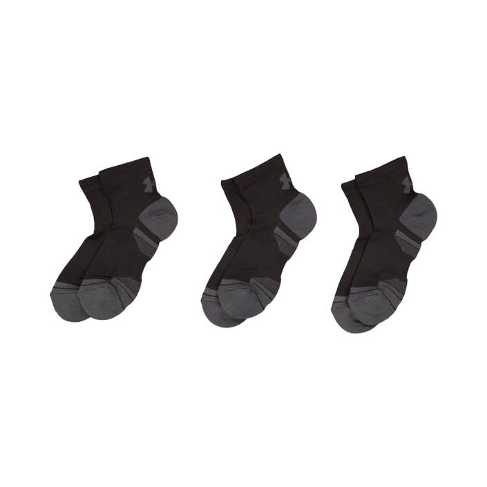 Ua Performance Tech 3pk Qtr Black, Unisex, Odevy, Ponožky, Čierna, XL