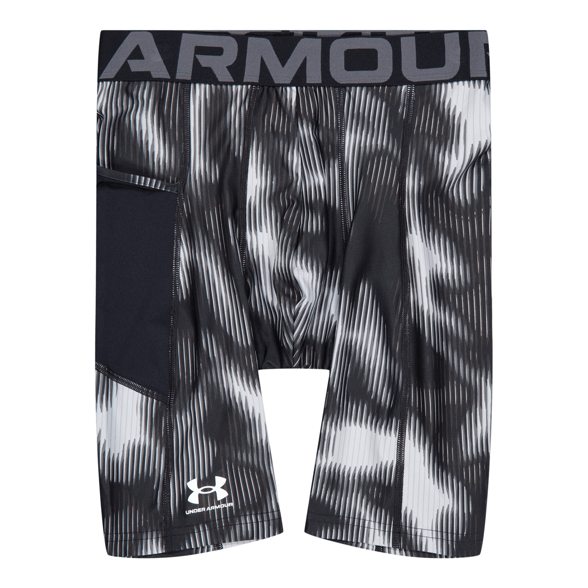 Ua Hg Prtd Long Shorts Black, Male, Apparels, Shorts, Multi color, XL