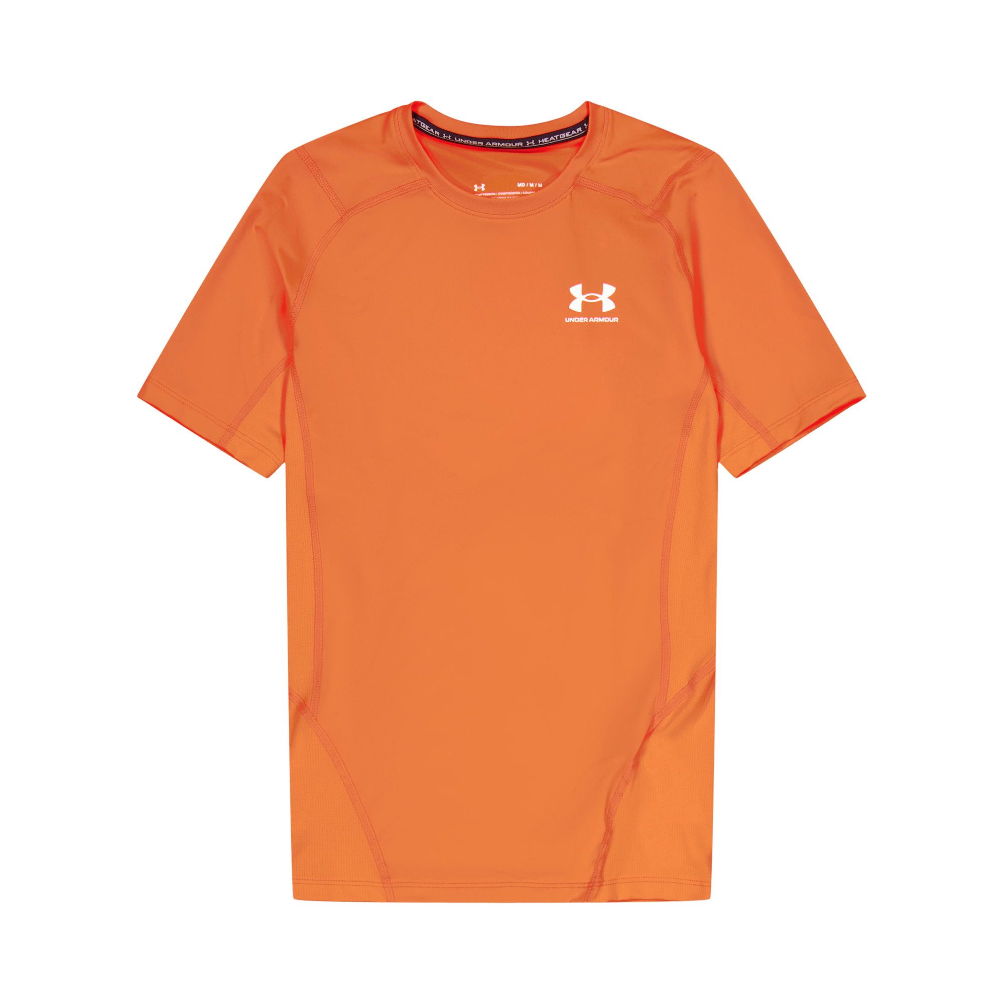 Ua Hg Armour Comp Ss Bolt Red, Male, Apparels, T-shirt, Orange, XXL