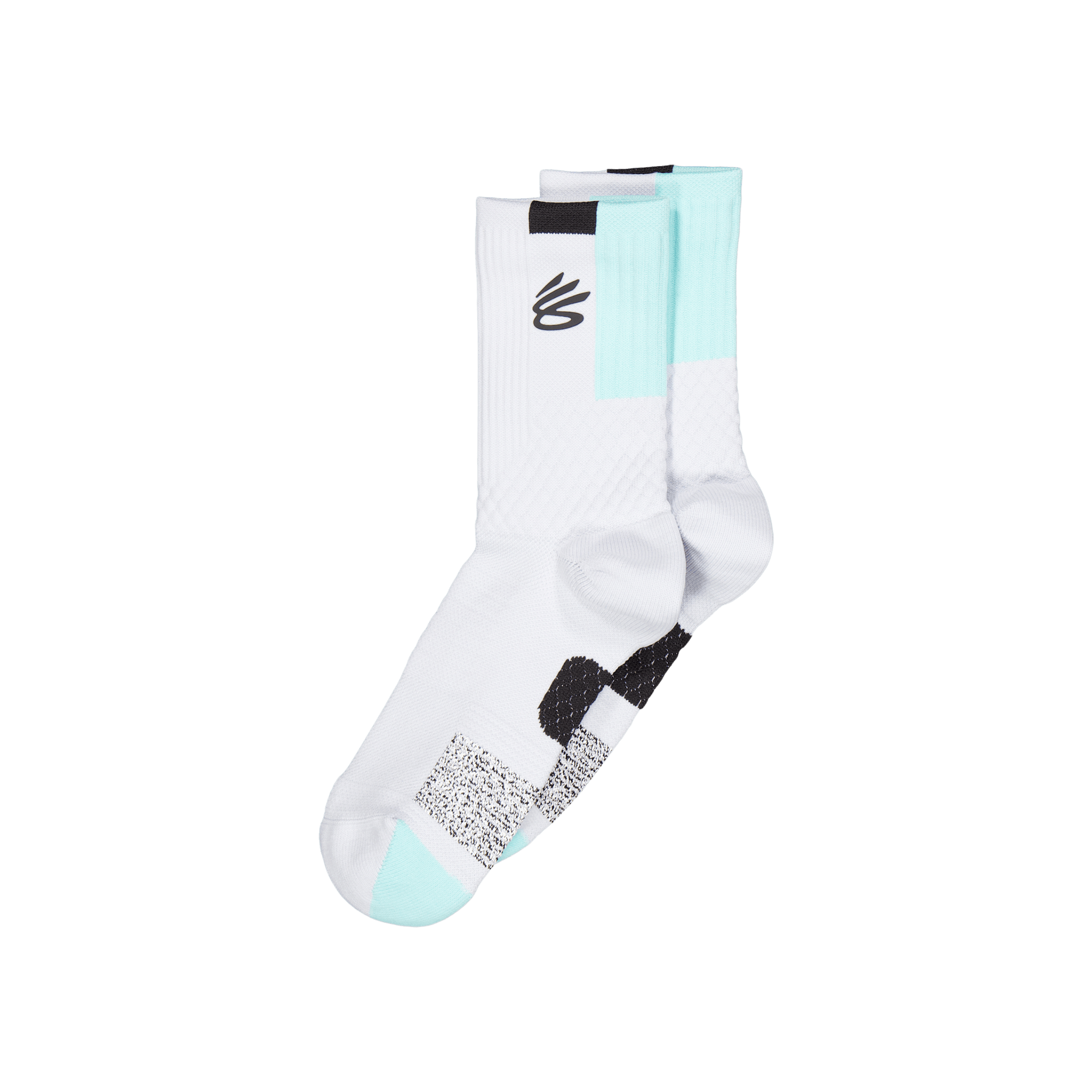 Curry Ua Ad Playmaker 1p Mid Halo Gray, Unisex, Kläder, Strumpor, Vit, L