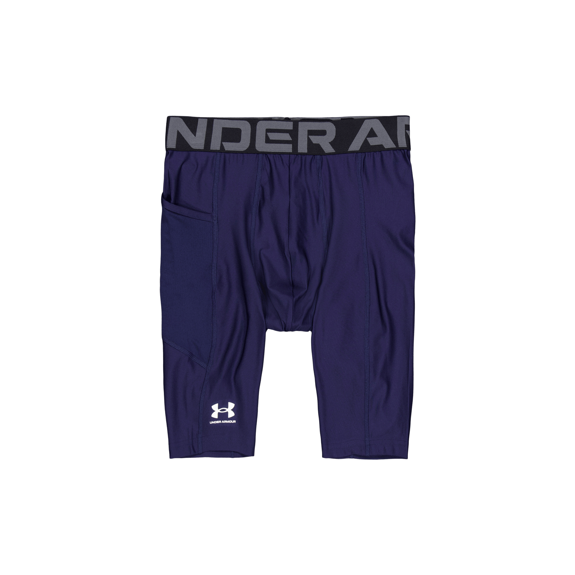 Ua Hg Armour Lng Shorts Midnight Navy, Male, Kläder, Shorts, Blå, S