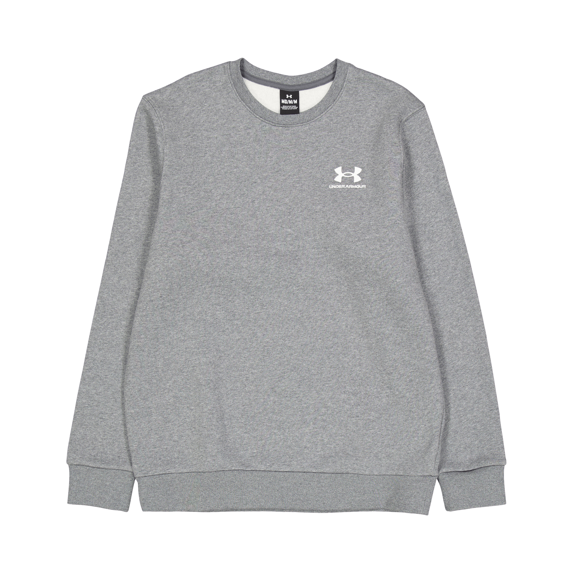 Ua Essential Fleece Crew Pitch Gray