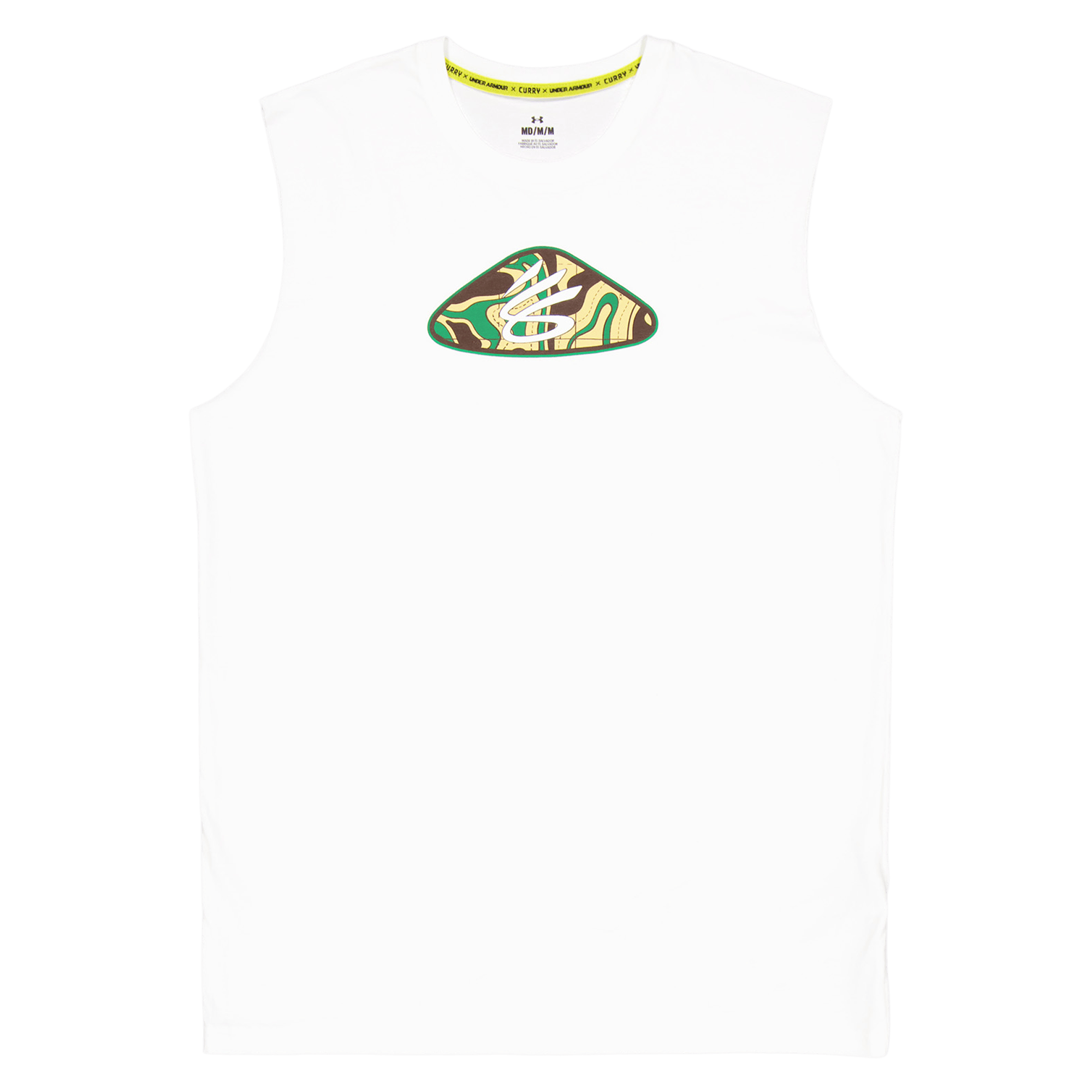 Curry Slvs Tee White