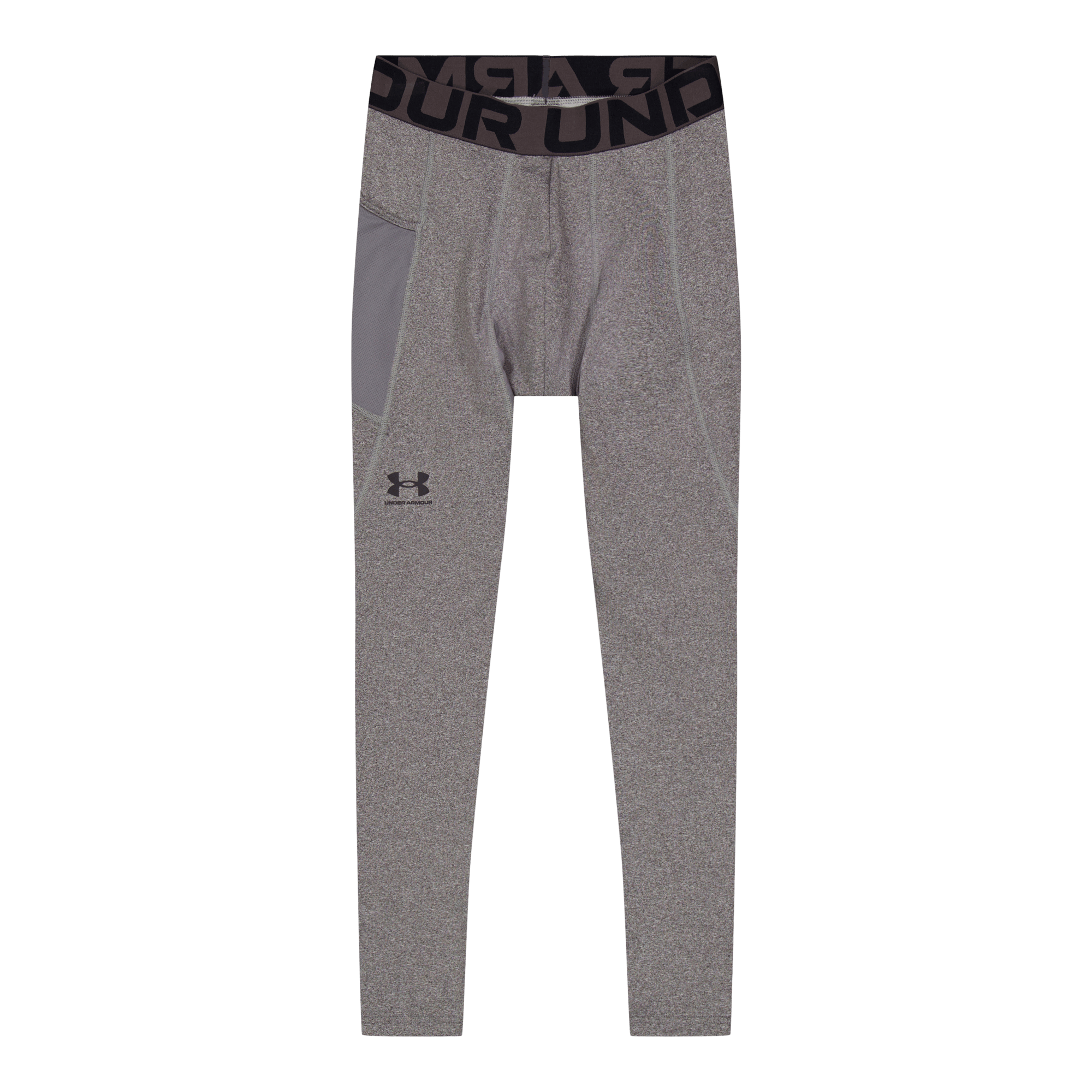 Ua Cg Armour Leggings Charcoal Light Heather, Male, Odzież, Leggings, Szary, XL