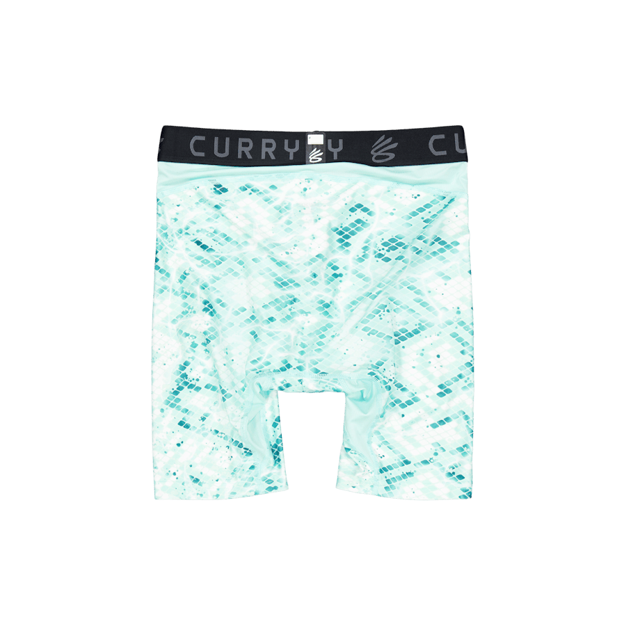 Ua Curry Hg Prtd Shorts Neo Turquoise - Bild 2